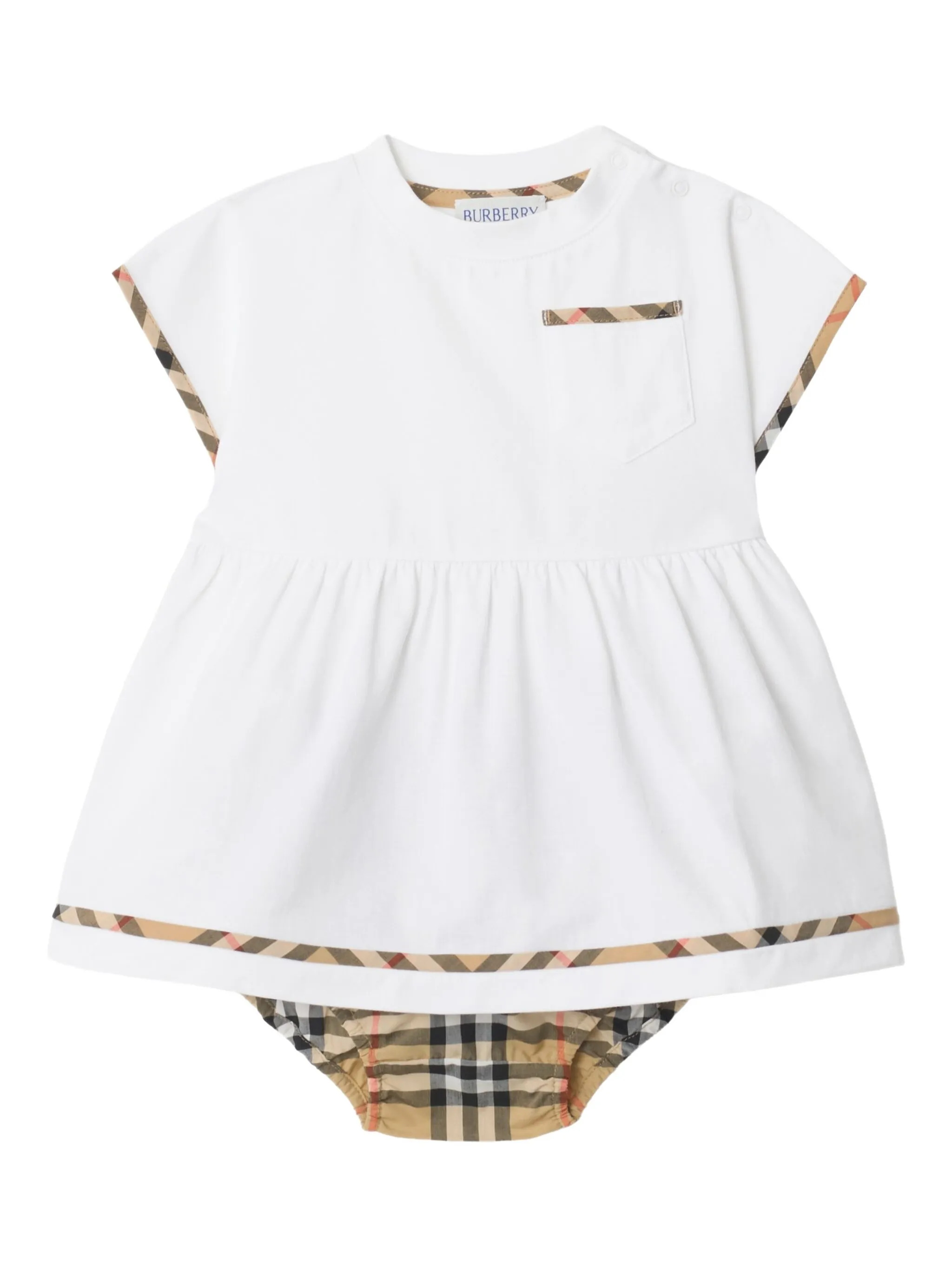 Burberry Kids Clothing.... White 8121850A1464 (Burberry / ワンピース・ドレス・オールインワン ) | Burberry (バーバリー)