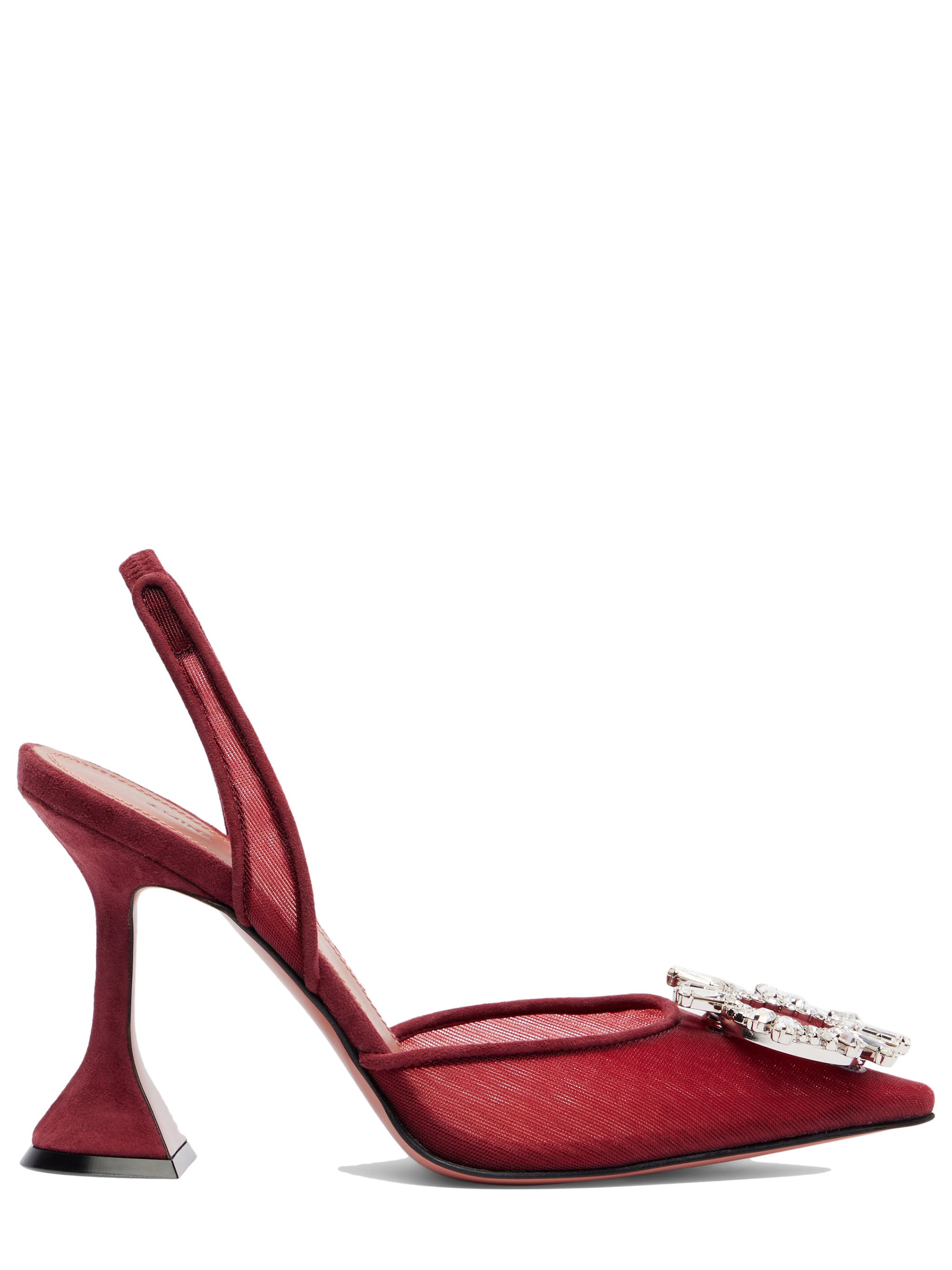 Amina Muaddi With Heel Red BEGUMMESHSLING95RUBY (AMINA MUADDI / パンプス・ハイヒール ) | AMINA MUADDI (アミナ モアディ)