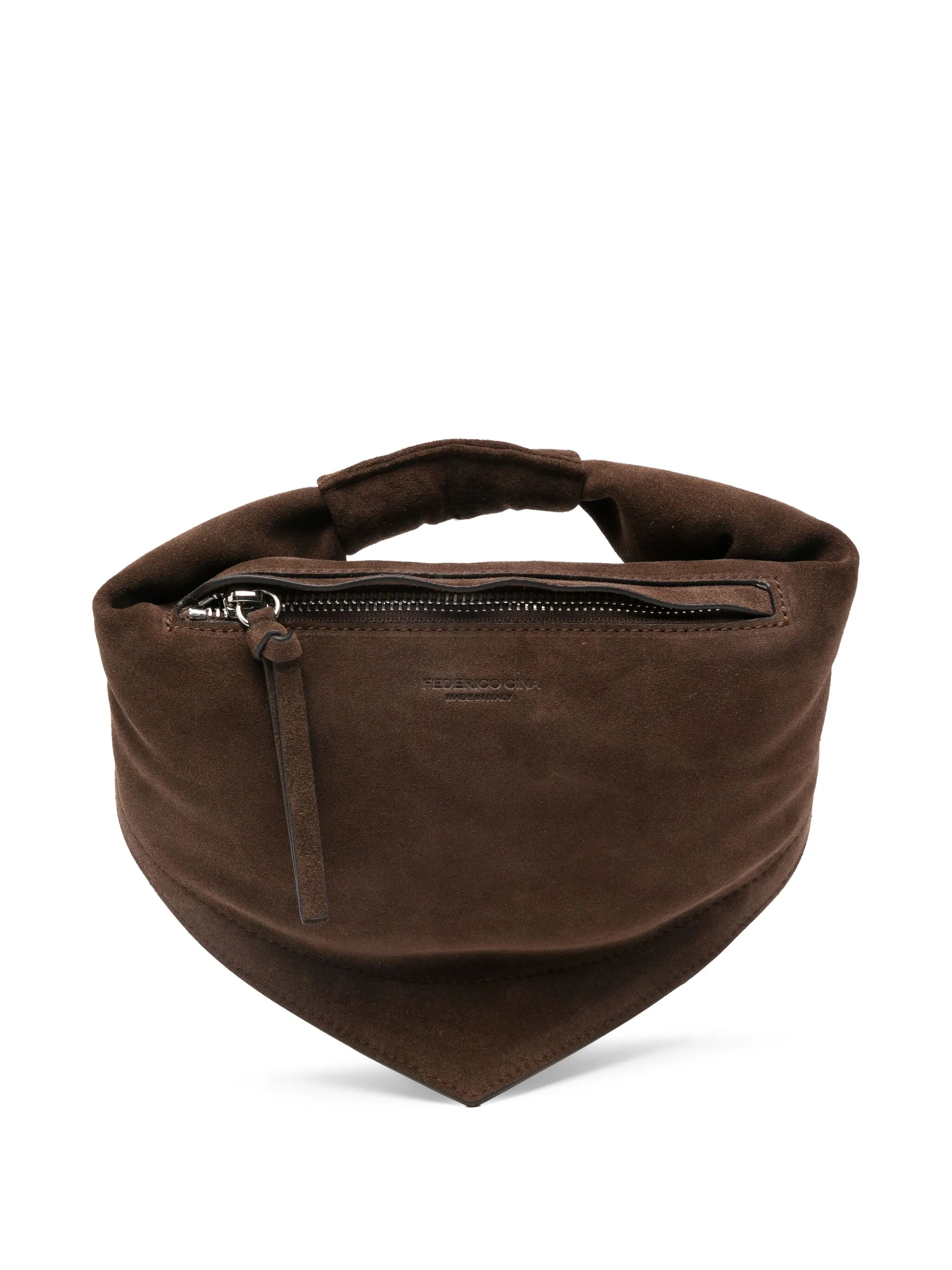 FEDERICO CINA Bags.. Brown FCCOMTB0102SUEDECHOCOLATE (FEDERICO CINA / ハンドバッグ・ショルダーバッグ ) | FEDERICO CINA (フェデリコ チーナ)