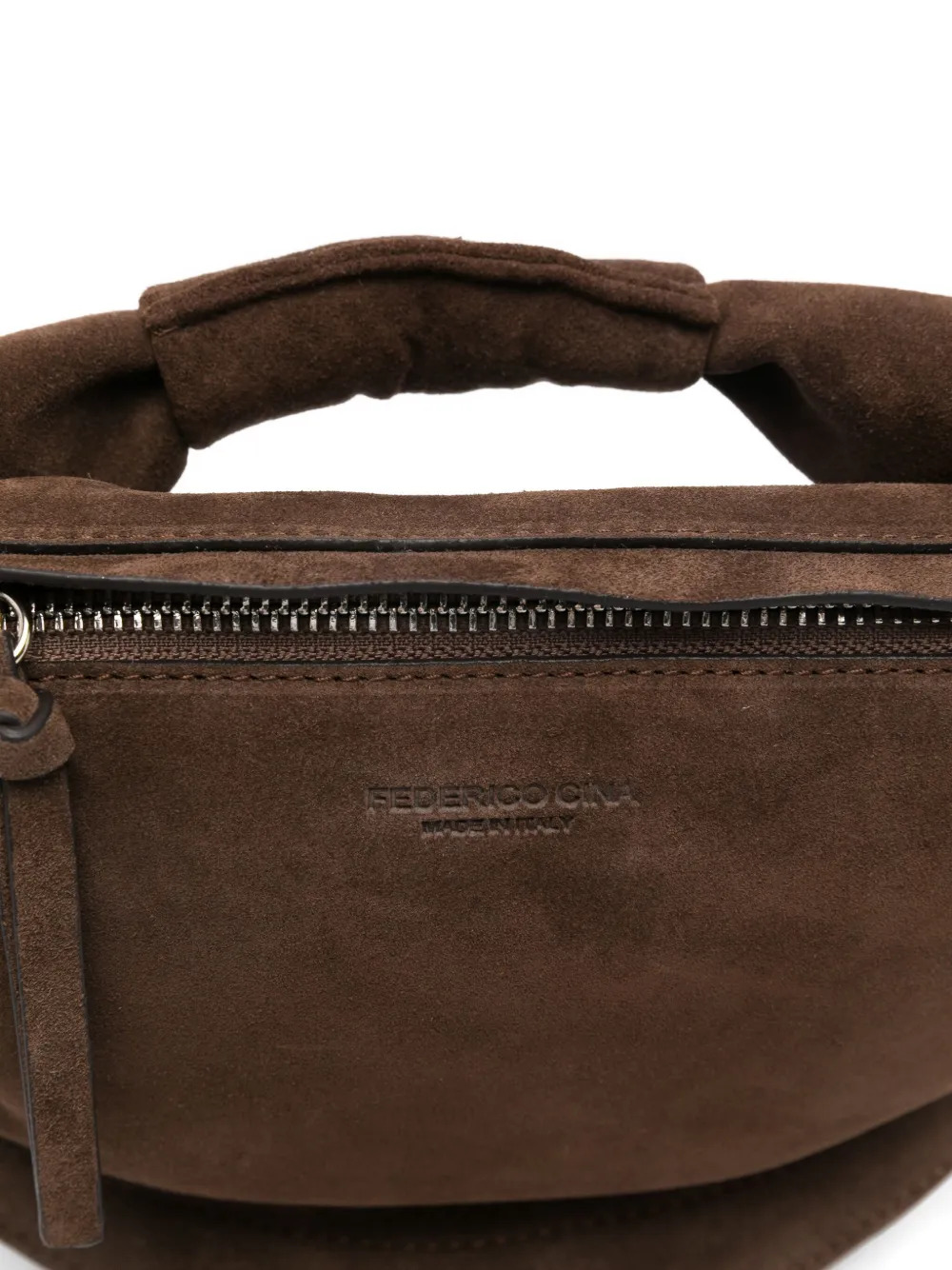 FEDERICO CINA Bags.. Brown FCCOMTB0102SUEDECHOCOLATE (FEDERICO CINA / ハンドバッグ・ショルダーバッグ ) | FEDERICO CINA (フェデリコ チーナ)(3)