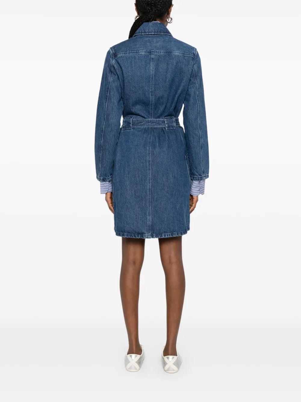 A.P.C. Dresses Blue COHETF05984IAL (A.P.C. / ワンピース・ドレス・オールインワン ) | A.P.C. (アーペーセー)(3)