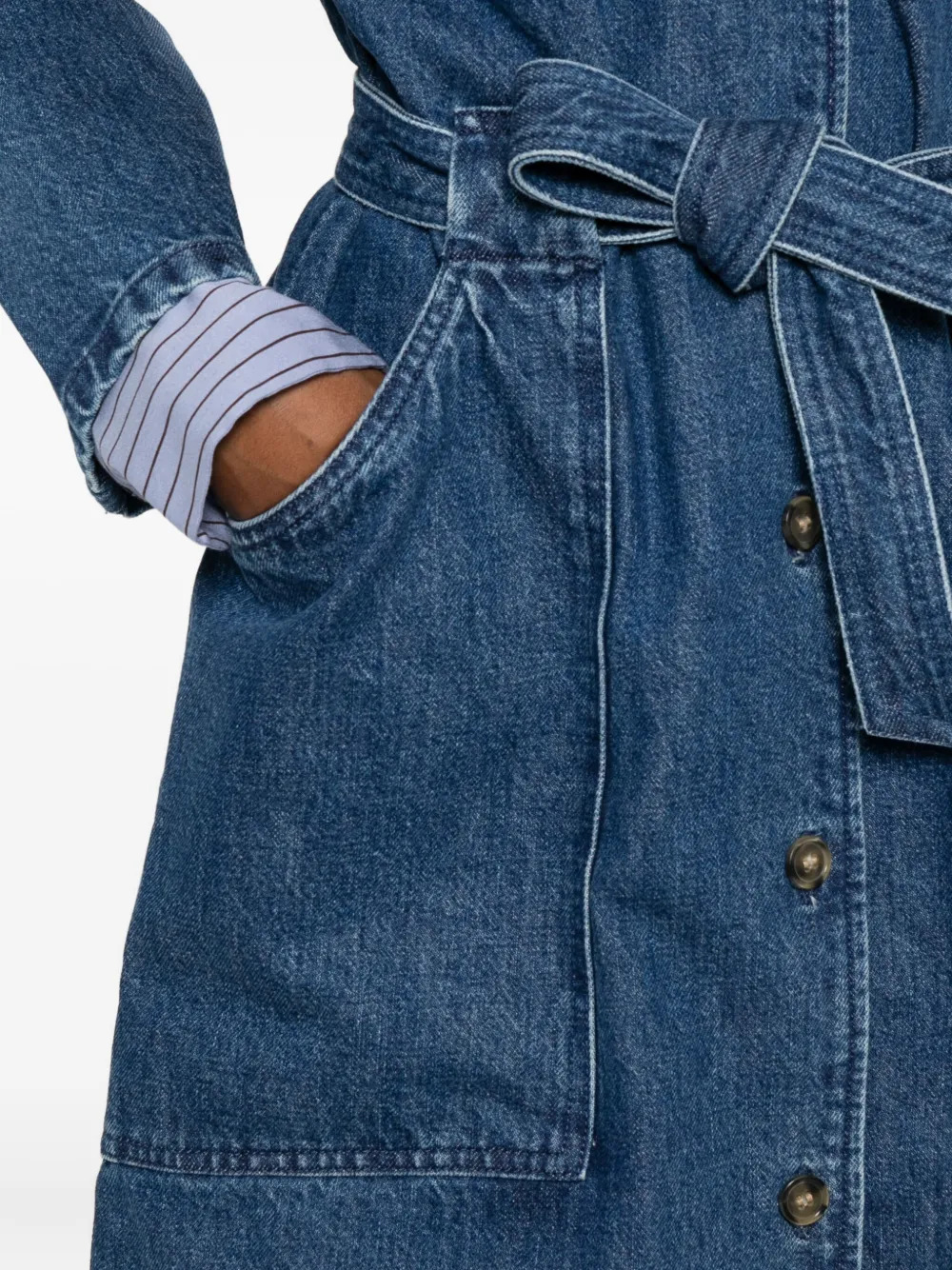 A.P.C. Dresses Blue COHETF05984IAL (A.P.C. / ワンピース・ドレス・オールインワン ) | A.P.C. (アーペーセー)(4)