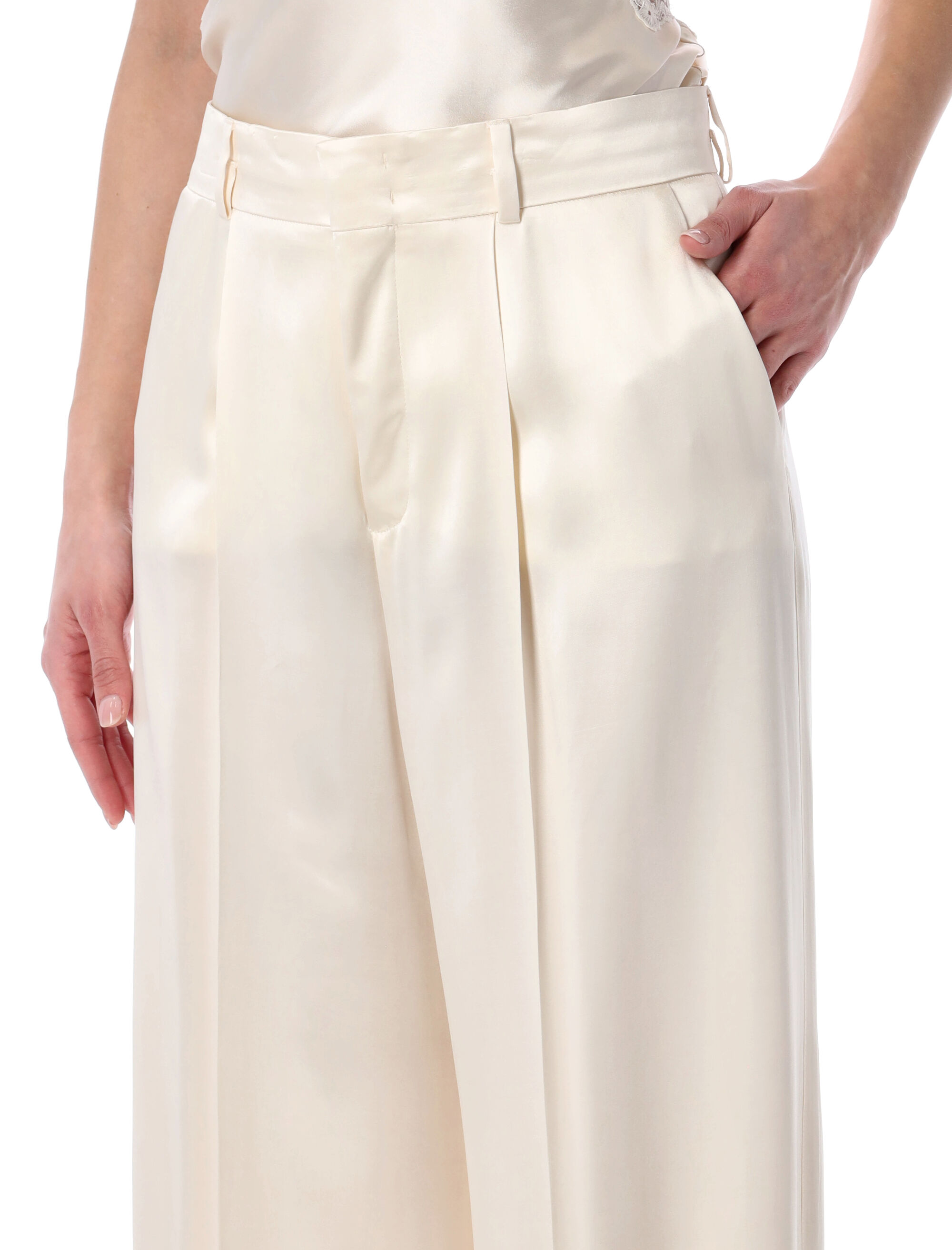 Alberta Ferretti Trousers White 261U030116270002 (ALBERTA FERRETTI / パンツ ) | ALBERTA FERRETTI (アルベルタ フェレッティ)(2)