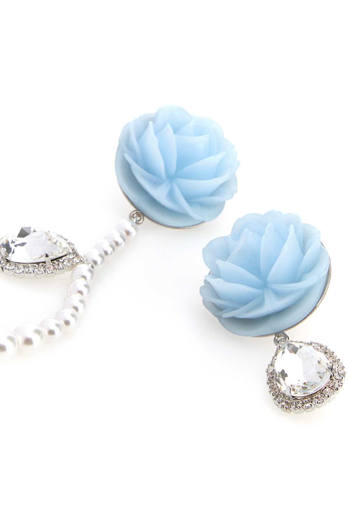 Embellished silver earrings 704426LIGHTBLUE (MAGDA BUTRYM / ピアス・イヤリング ) | MAGDA BUTRYM (マグダブトリム)(1)