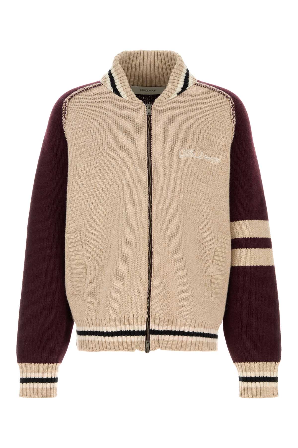 Beige wool blend cardigan GUP02583P00240115880 (Golden Goose / スウェット・フーディー ) | Golden Goose (ゴールデングース)