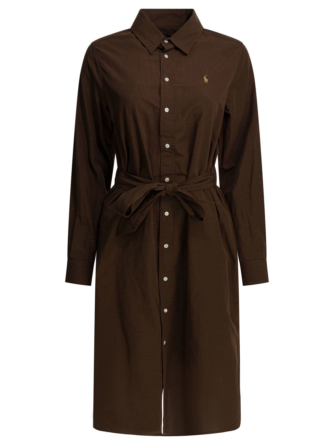 Cotton and linen midi dress 211A96346003DARK (Polo Ralph Lauren / ワンピース・ドレス・オールインワン ) | Polo Ralph Lauren (ポロ ラルフ ローレン)