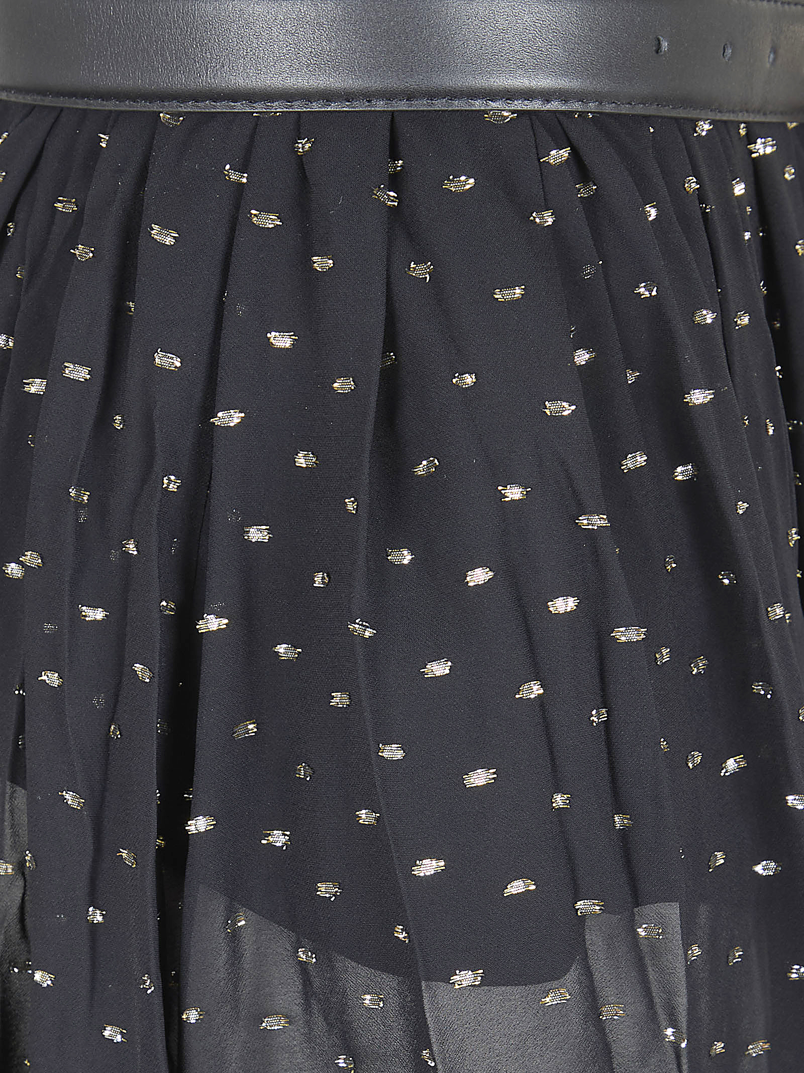 BLACK AND GOLD CHIFFON LACE MAXI SKIRT RS26196XSKBLACK (self-portrait / スカート ) | self-portrait (セルフ・ポートレイト)(2)