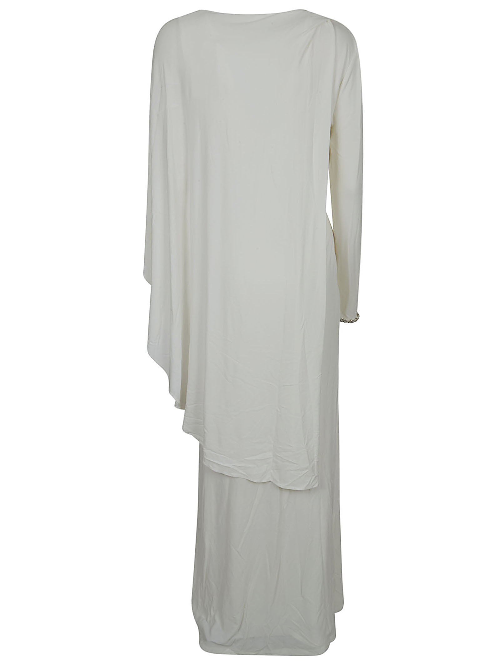 WHITE JERSEY DRAPE MAXI DRESS RS26505XWHITE (self-portrait / ワンピース・ドレス・オールインワン ) | self-portrait (セルフ・ポートレイト)(1)