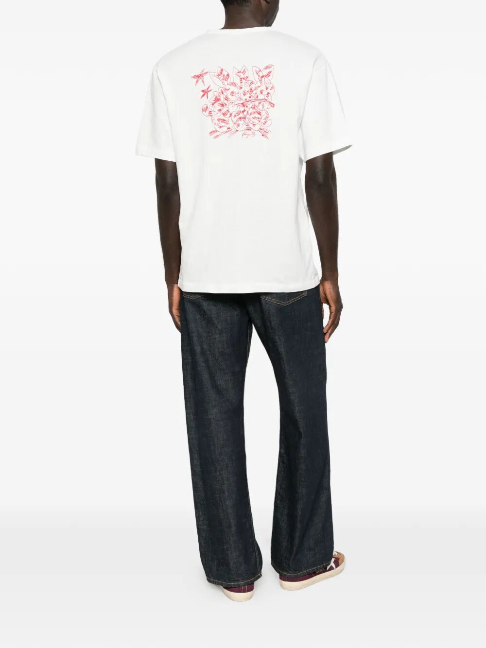 `KENZO CARTOON` EMBROIDERED OUTLINED COTTON T-SHIRT FG55TS2164SK02 (KENZO / Tシャツ・カットソー ) | KENZO (ケンゾー)(3)