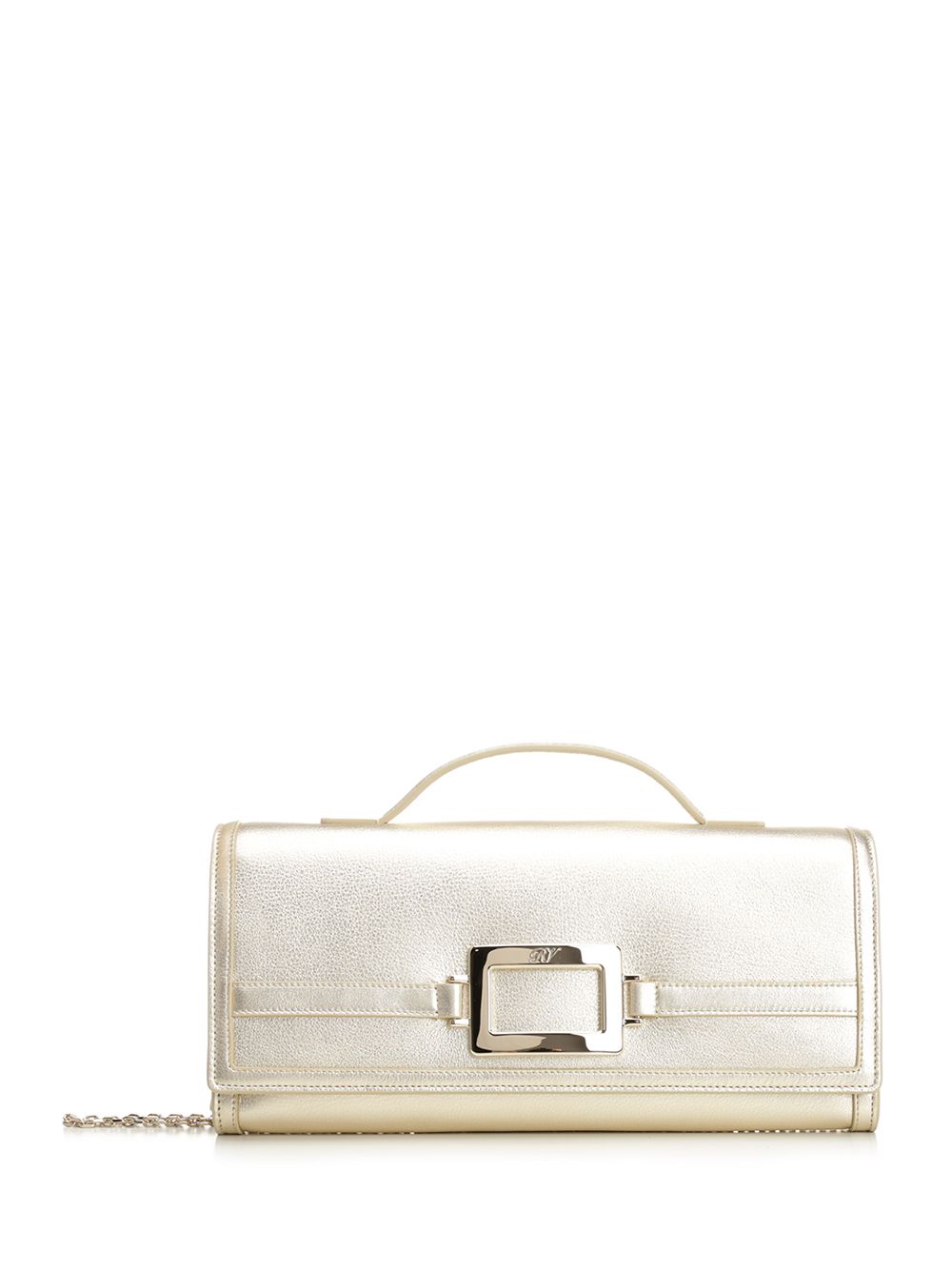 Belle Vivier clutch bag in gold laminated leather RBWAORC2202L4QG203 (Roger Vivier / クラッチバッグ・ポーチ ) | Roger Vivier (ロジェ ヴィヴィエ)