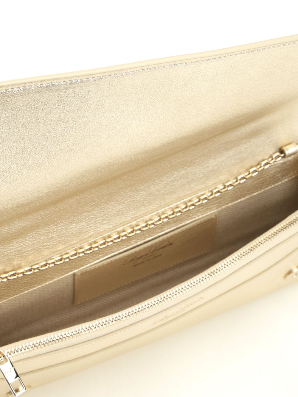 Belle Vivier clutch bag in gold laminated leather RBWAORC2202L4QG203 (Roger Vivier / クラッチバッグ・ポーチ ) | Roger Vivier (ロジェ ヴィヴィエ)(3)