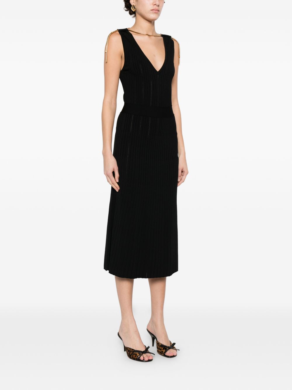 Elisabetta Franchi Dresses Black AM18S61E2110 (Elisabetta Franchi / ワンピース・ドレス・オールインワン ) | Elisabetta Franchi (エリザベッタ フランキ)(3)