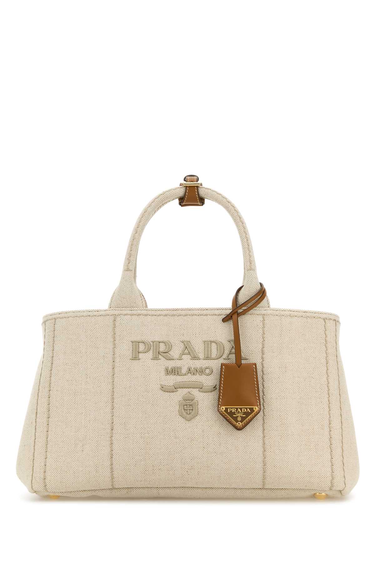 Sand canvas shopping bag 1BG554V8OK2CX9F0018 (Prada / ハンドバッグ・ショルダーバッグ ) | Prada (プラダ)