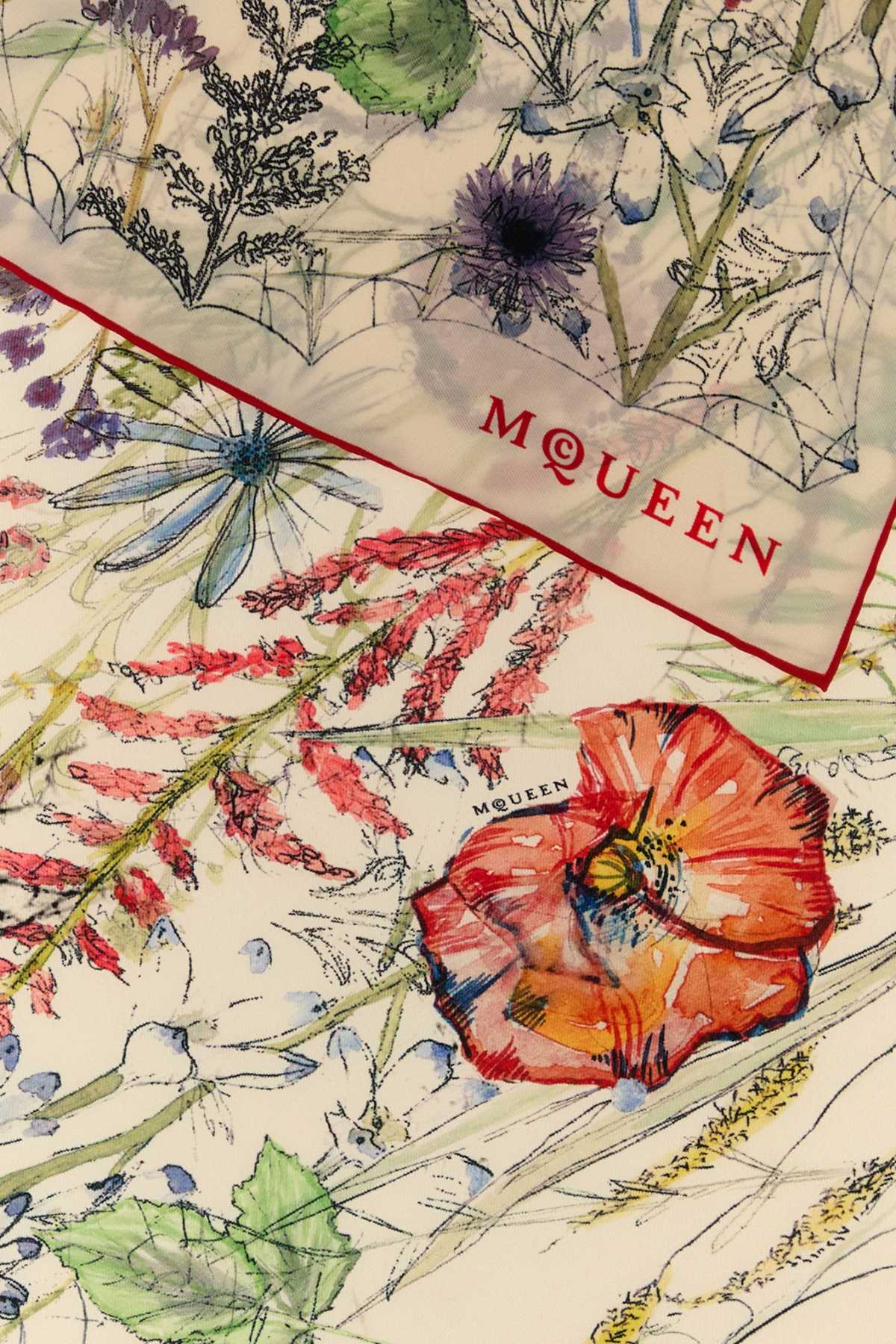 Printed silk foulard 8585293001Q9274 (Alexander McQUEEN / スカーフ・マフラー ) | Alexander McQUEEN (アレキサンダー・マックイーン)(1)