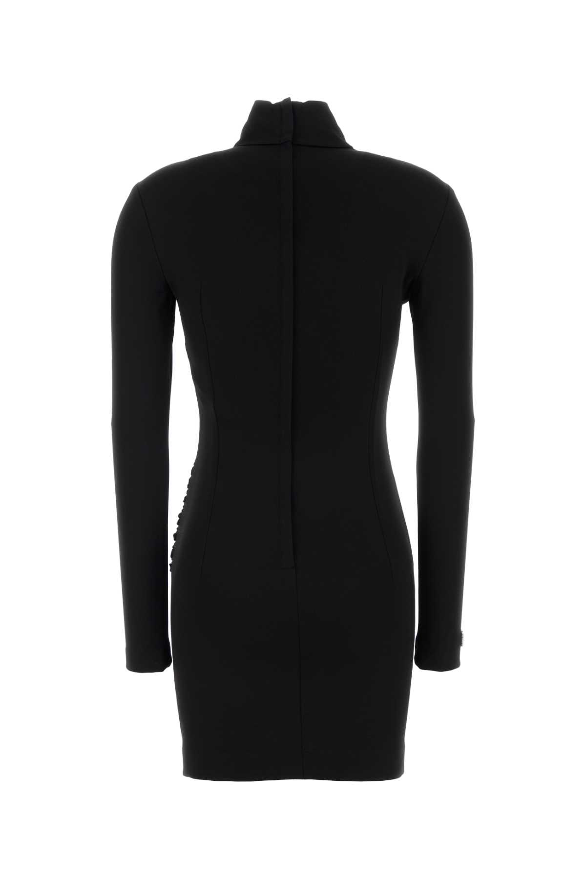 Black stretch viscose blend mini dress F6COJTFUGRCN0000 (Dolce & Gabbana / ワンピース・ドレス・オールインワン ) | Dolce & Gabbana (ドルチェガッバーナ)(1)