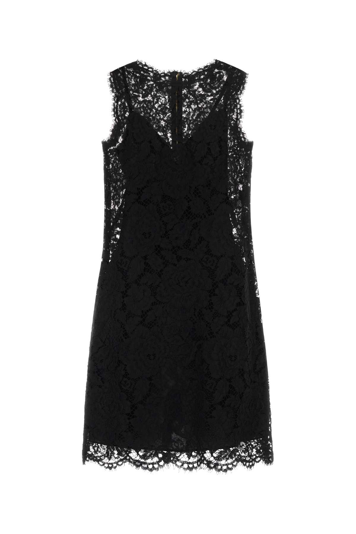 Black lace dress F6ATYTHLM7LN0000 (Dolce & Gabbana / ワンピース・ドレス・オールインワン ) | Dolce & Gabbana (ドルチェガッバーナ)