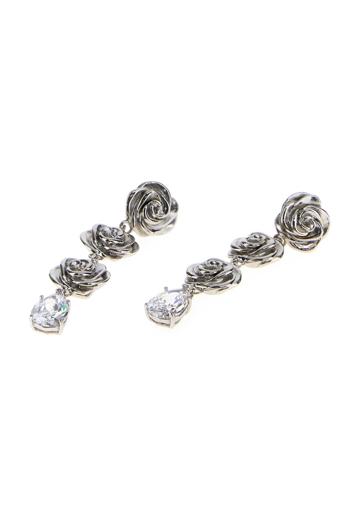 Silver metal earrings 706426RHODIUMSILVER (MAGDA BUTRYM / ピアス・イヤリング ) | MAGDA BUTRYM (マグダブトリム)(1)