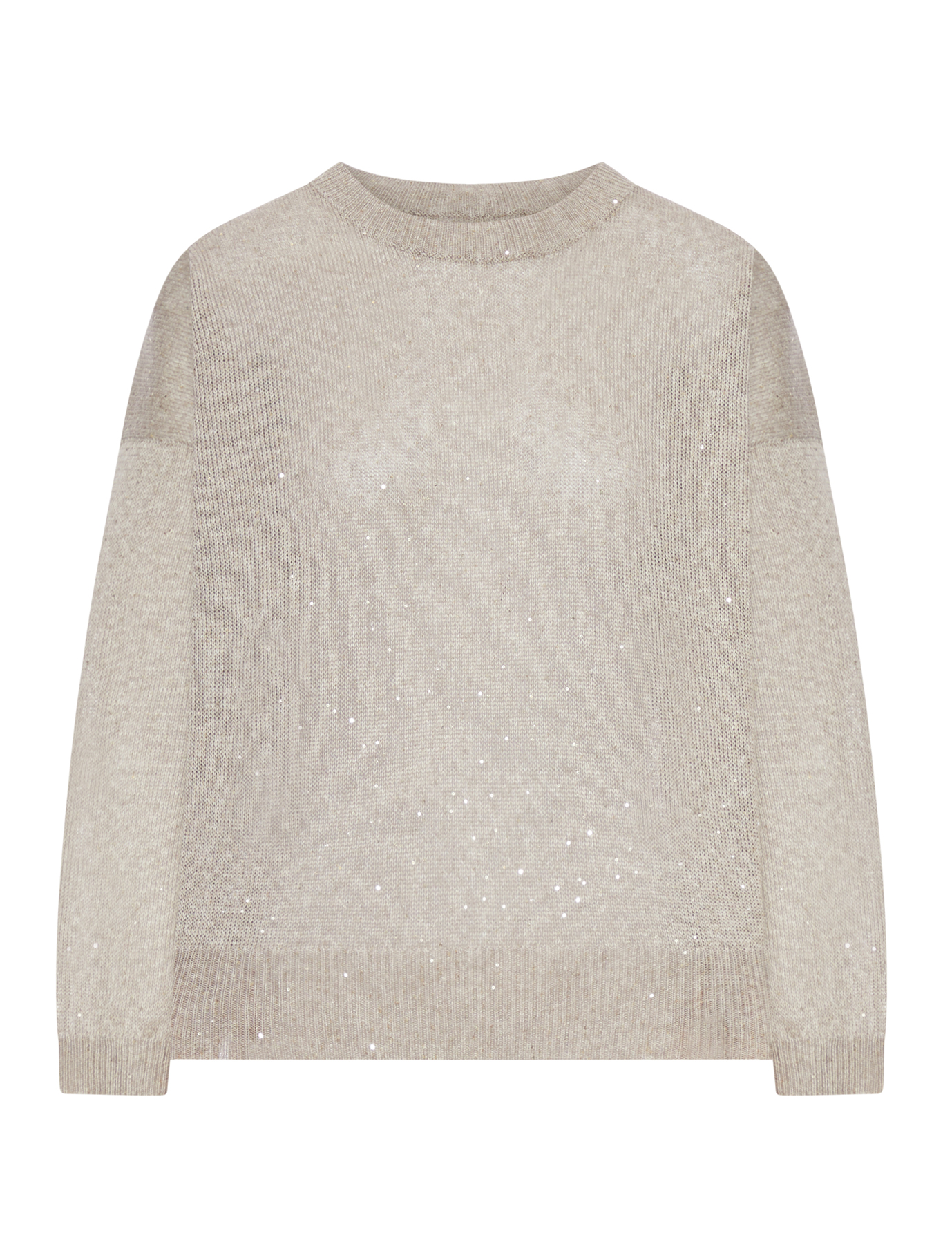 SPARKLING CREW NECK LINEN SWEATER MDT746410C1600 (Brunello Cucinelli / ニット・セーター・カーディガン ) | Brunello Cucinelli (ブルネロ・クチネリ)