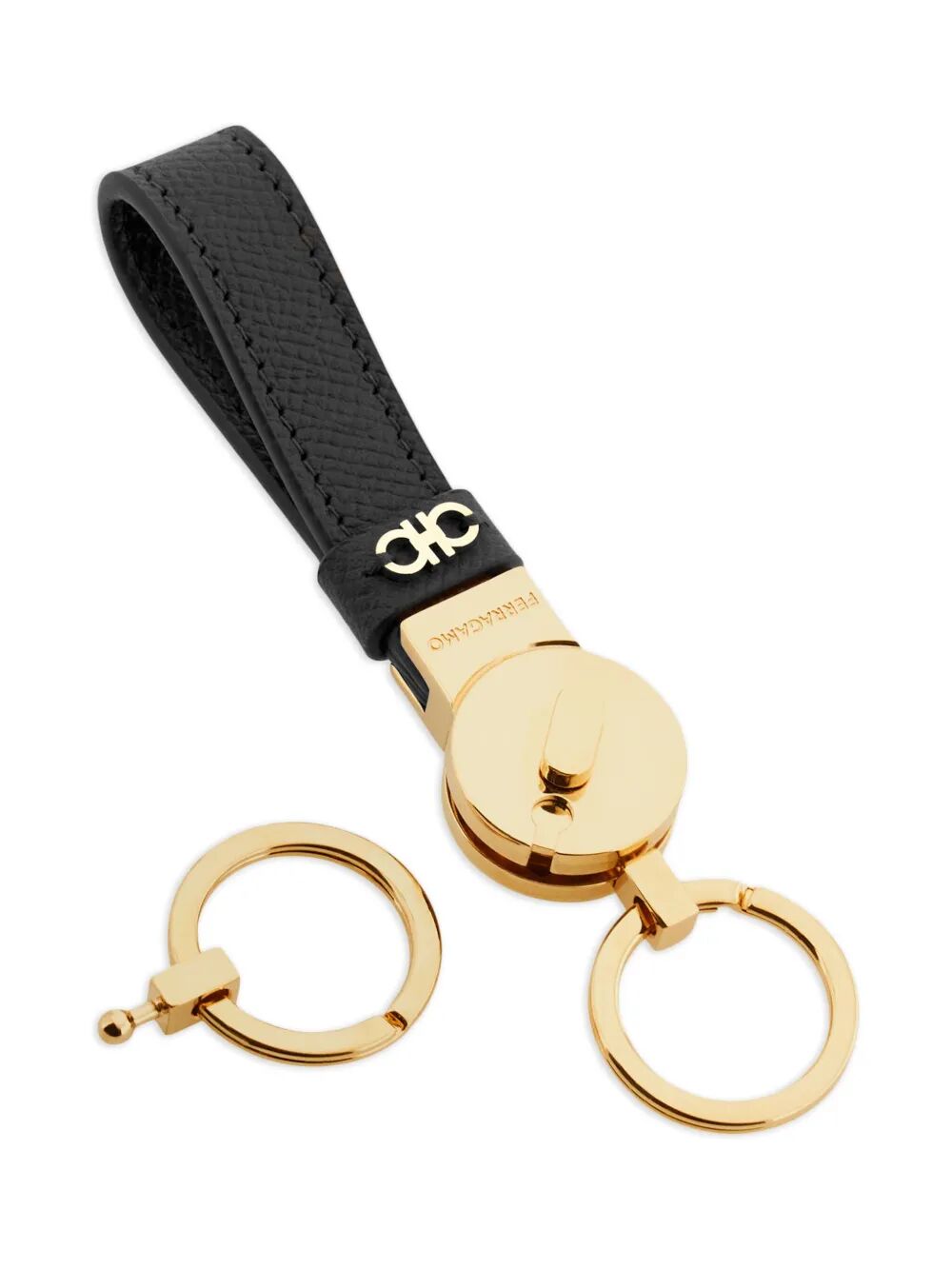 MICRO GANCIO HAMMERED LEATHER KEY HOLDER 6615780779919NERO (FERRAGAMO / キーリング・キーケース ) | FERRAGAMO (フェラガモ)(2)