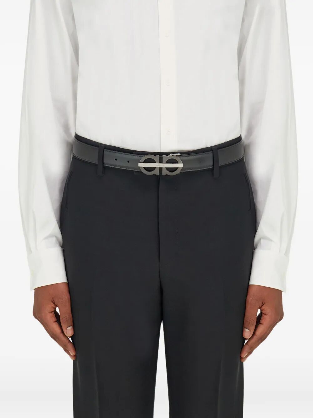 GANCINI SMOOTH LEATHER REVERSIBLE BELT 6706320788411NERO (FERRAGAMO / ベルト・サスペンダー ) | FERRAGAMO (フェラガモ)(1)