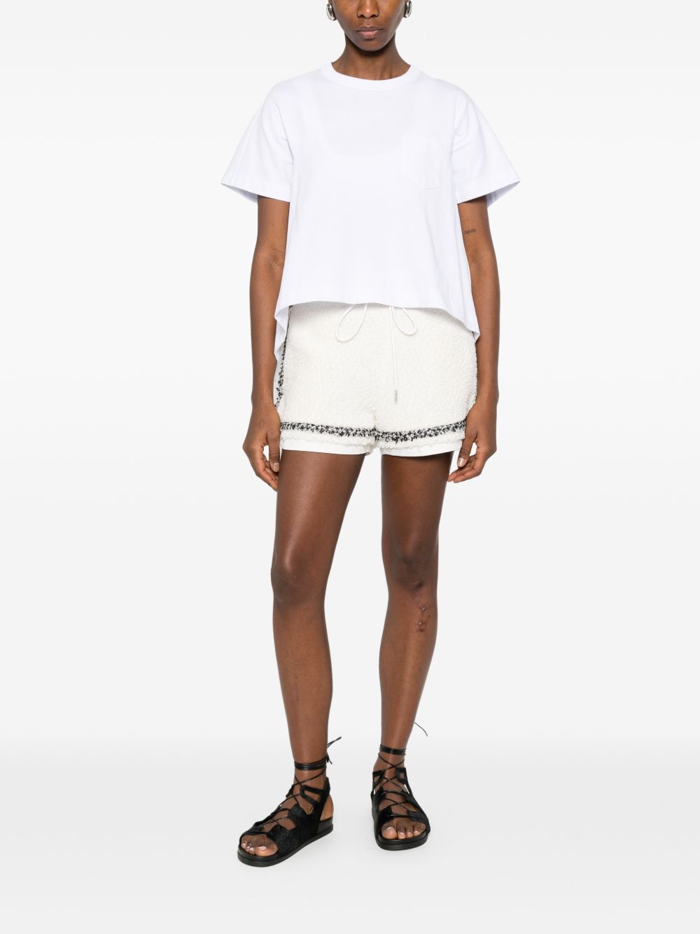 Sacai T-shirts and Polos White 2608404101 (sacai / Tシャツ・カットソー ) | sacai (サカイ)(4)