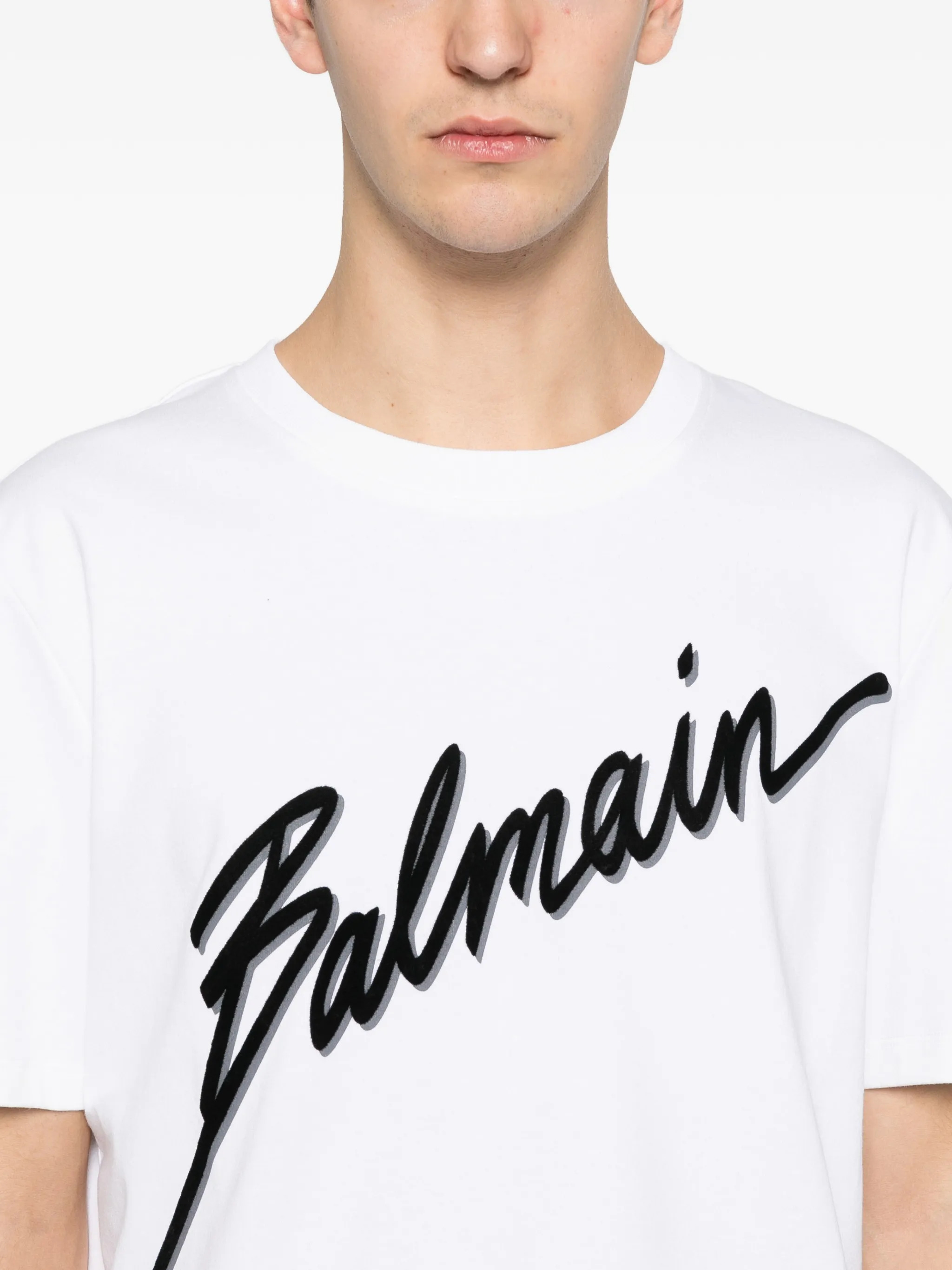 Balmain T-shirts and Polos White GH1EG000BC86GAB (Balmain / Tシャツ・カットソー ) | Balmain (バルマン)(4)
