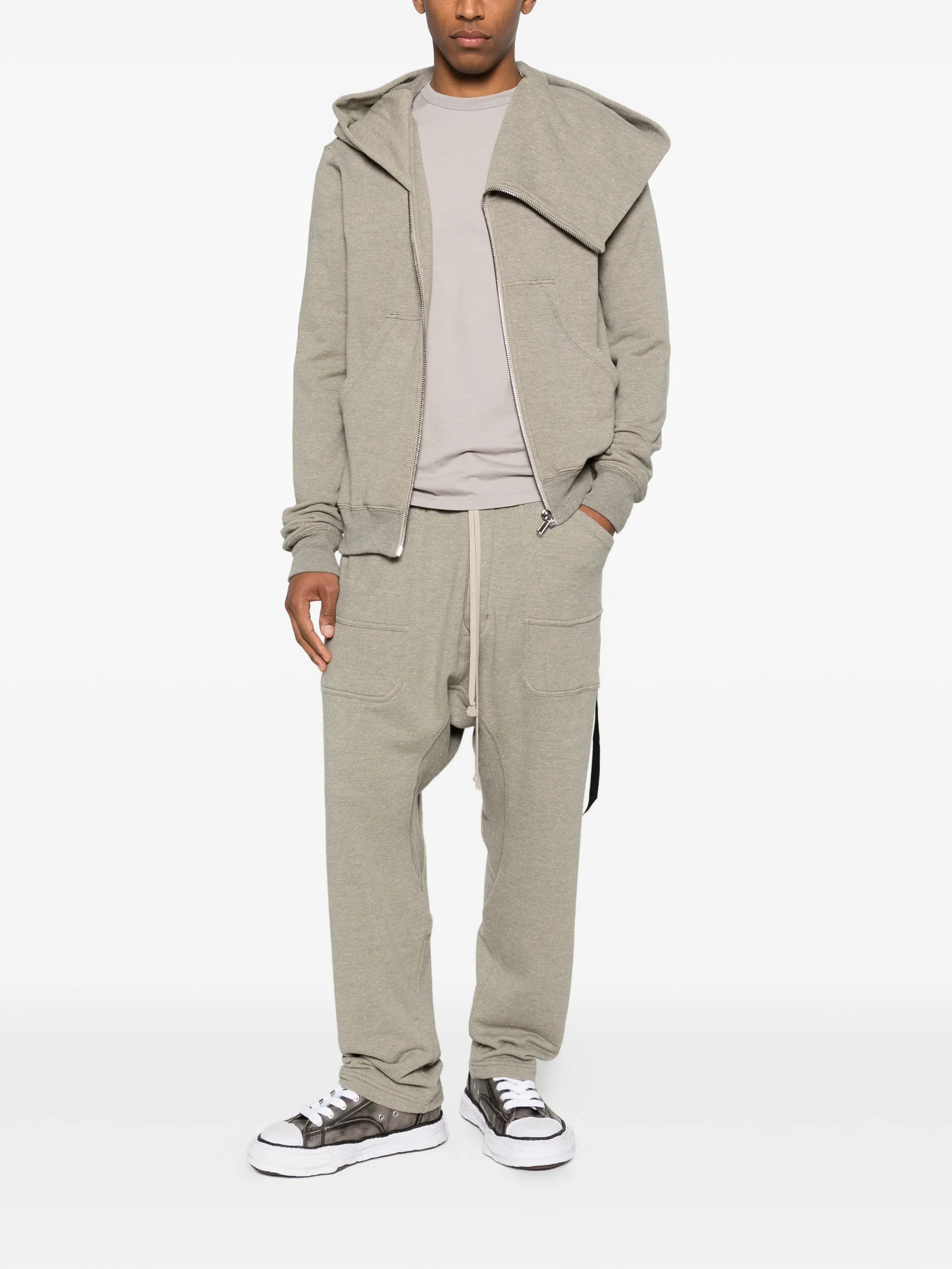 RICK OWENS DRKSHDW Sweaters Grey DU01F4286FGM178 (Rick Owens DRKSHDW / スウェット・フーディー ) | Rick Owens DRKSHDW (リック オウエンス ダークシャドウ)(1)