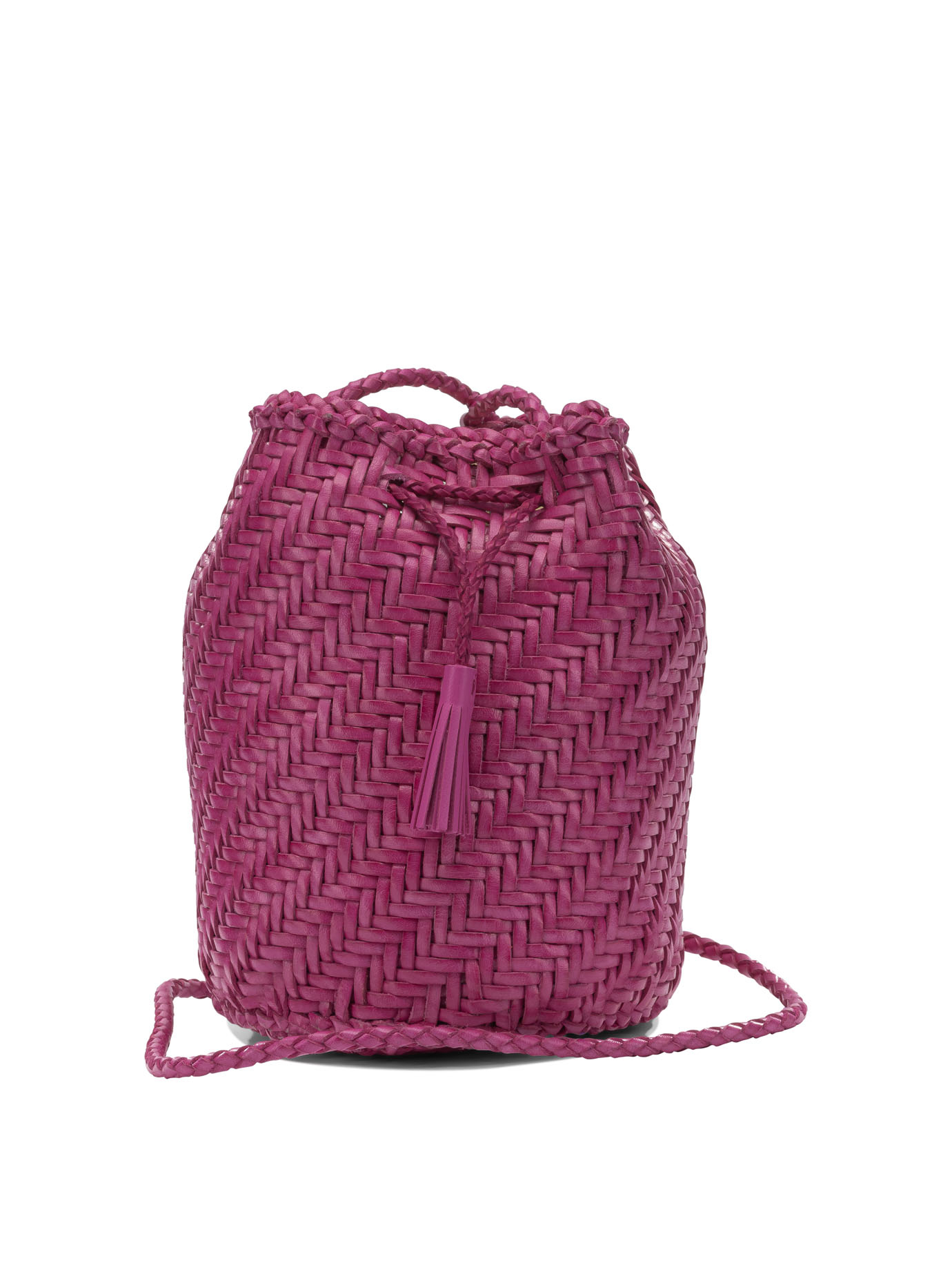 "PomPom Double Jump" mini shoulder bag 8838FUSHIA (dragon DIFFUSION / ハンドバッグ・ショルダーバッグ ) | dragon DIFFUSION (ドラゴンディフュージョン)