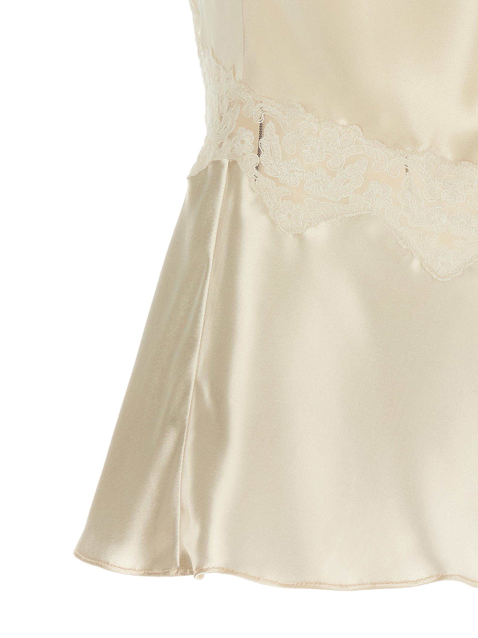 Satin and lace top A022116270002 (ALBERTA FERRETTI / シャツ・ブラウス ) | ALBERTA FERRETTI (アルベルタ フェレッティ)(3)