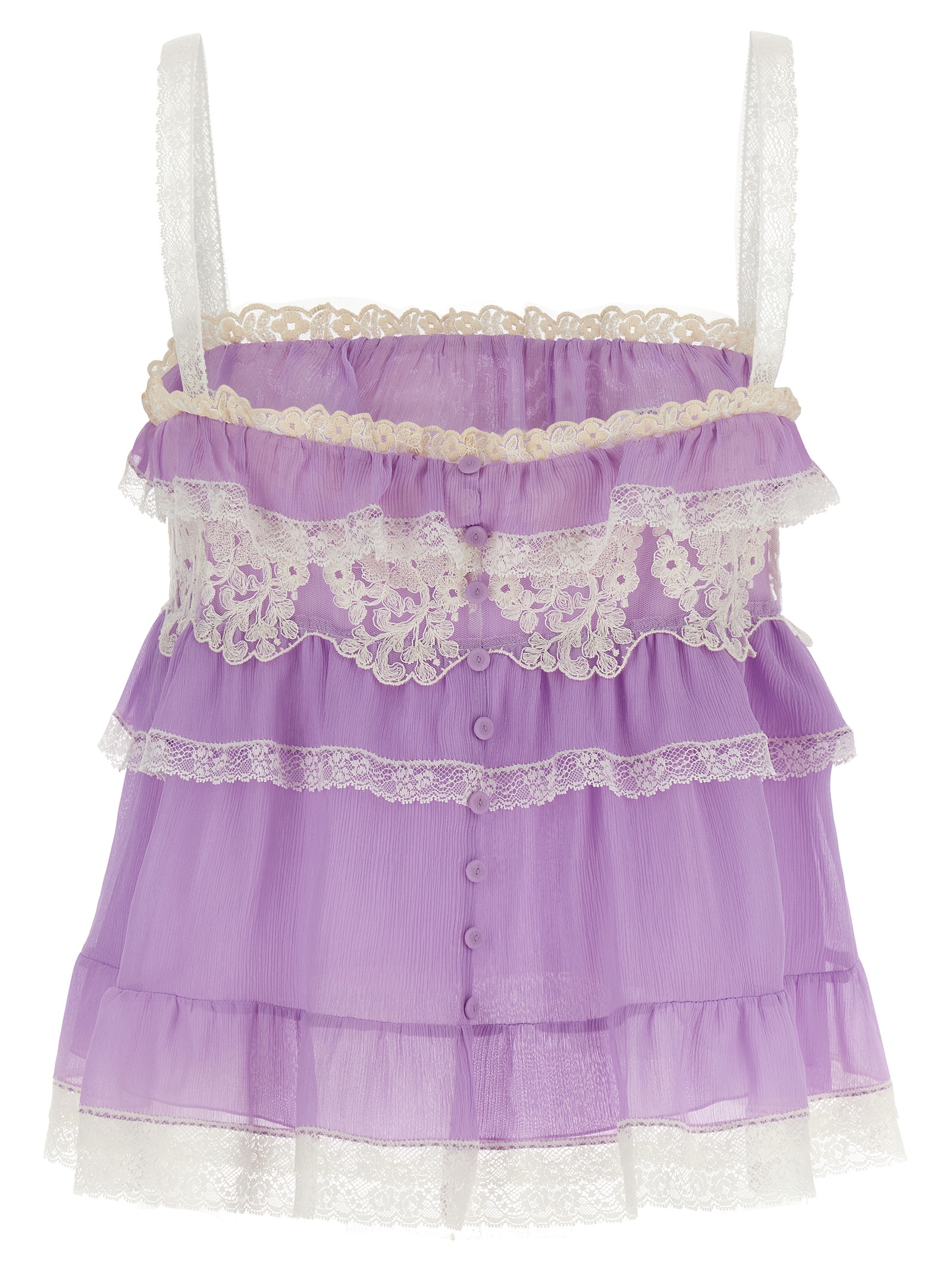 Flounces and lace top A080216171240 (ALBERTA FERRETTI / タンクトップ・キャミソール ) | ALBERTA FERRETTI (アルベルタ フェレッティ)(1)