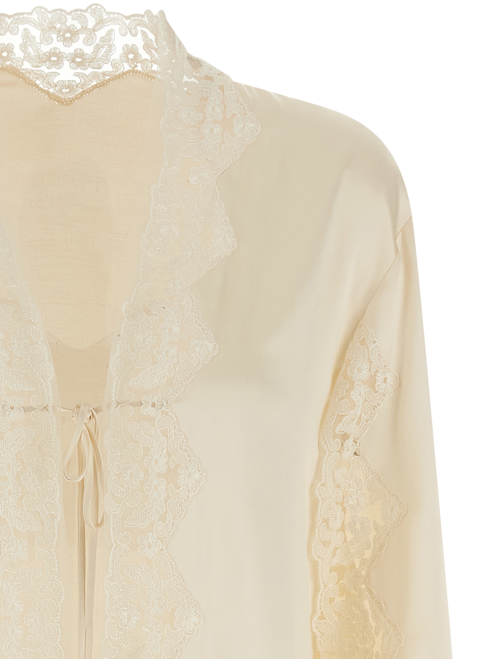 Satin and lace shirt A021316270002 (ALBERTA FERRETTI / シャツ・ブラウス ) | ALBERTA FERRETTI (アルベルタ フェレッティ)(2)
