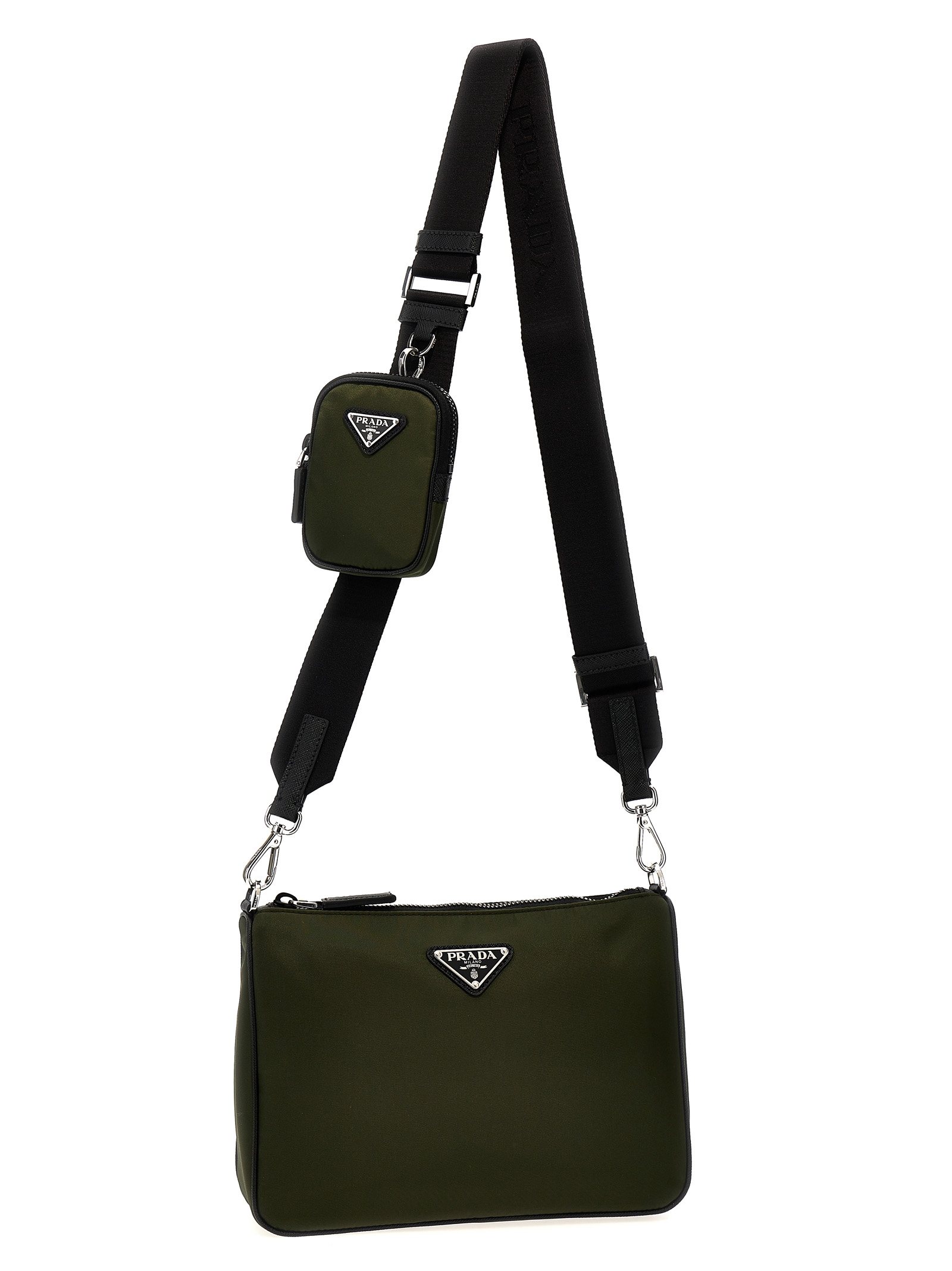 Re-nylon and Saffiano crossbody bag 2VH113VXOP2DMHF0244 (Prada / ハンドバッグ・ショルダーバッグ ) | Prada (プラダ)(2)