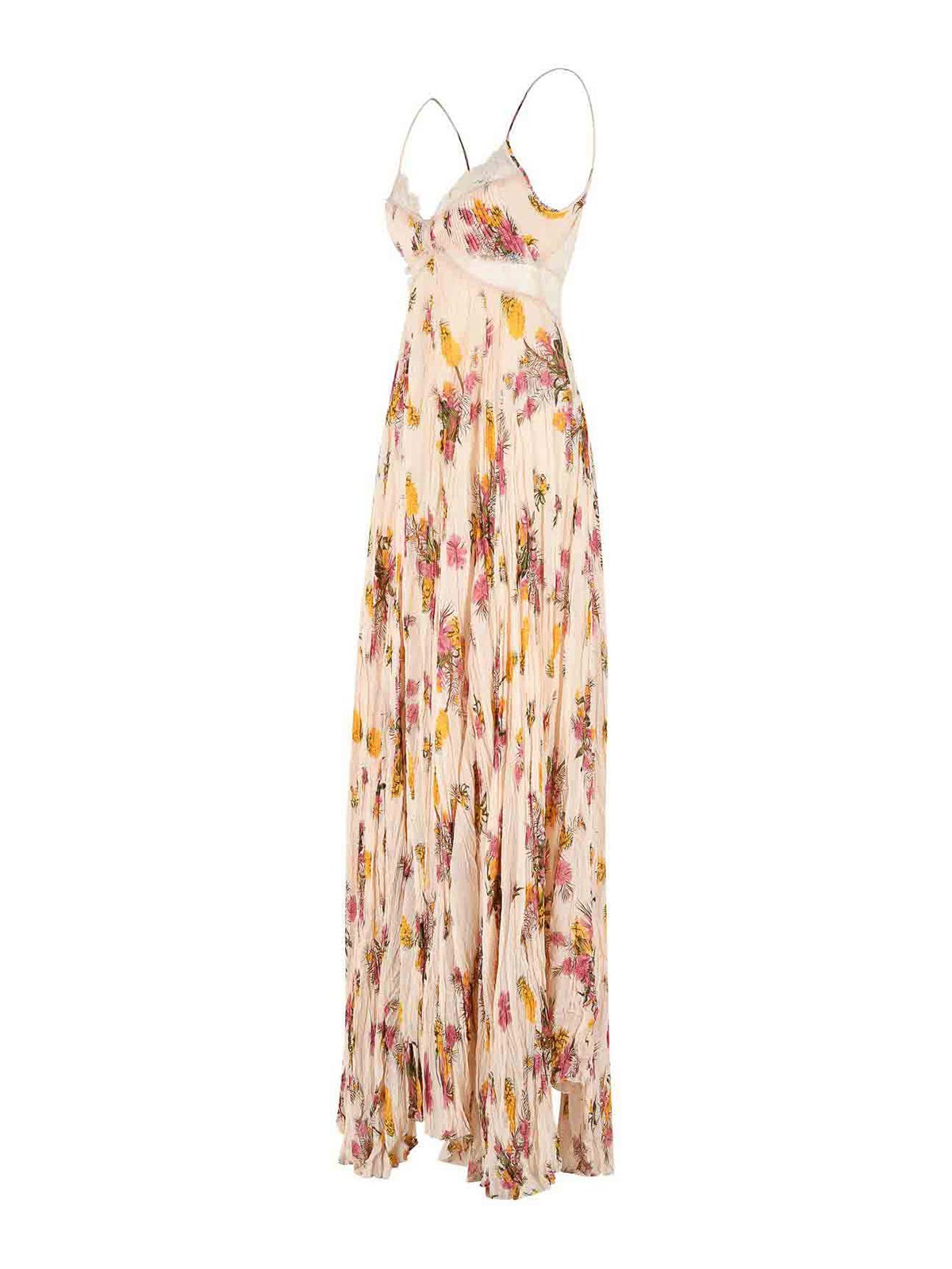 Peach Viscose Dress 2A805AF8177 (Blumarine / ワンピース・ドレス・オールインワン ) | Blumarine (ブルマリン)(2)