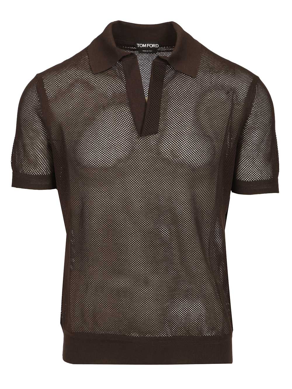 Knitted polo shirt KPS040YMC046ECC (TOM FORD / ポロシャツ ) | TOM FORD (トムフォード)