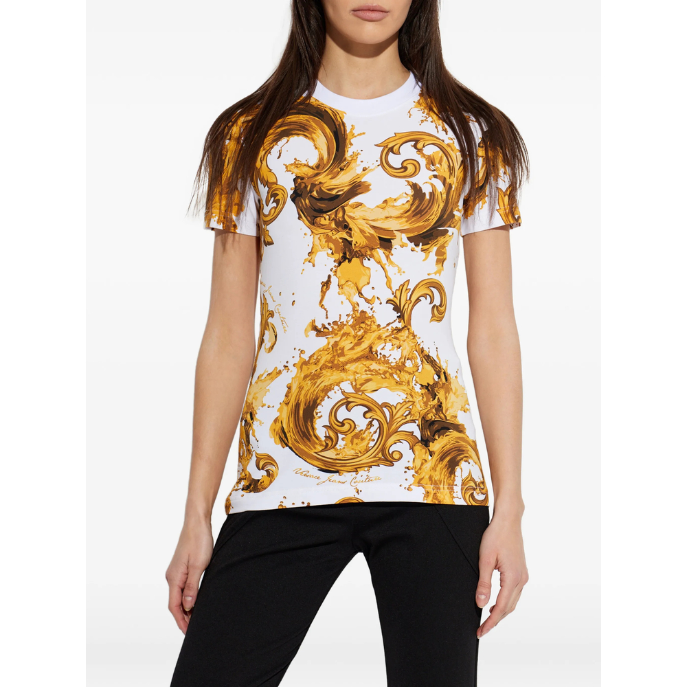 T-shirt Versace Jeans Couture 80HAH608JS553G03 (VERSACE JEANS COUTURE / Tシャツ・カットソー ) | VERSACE JEANS COUTURE (ヴェルサーチェ ジーンズ クチュール)(3)