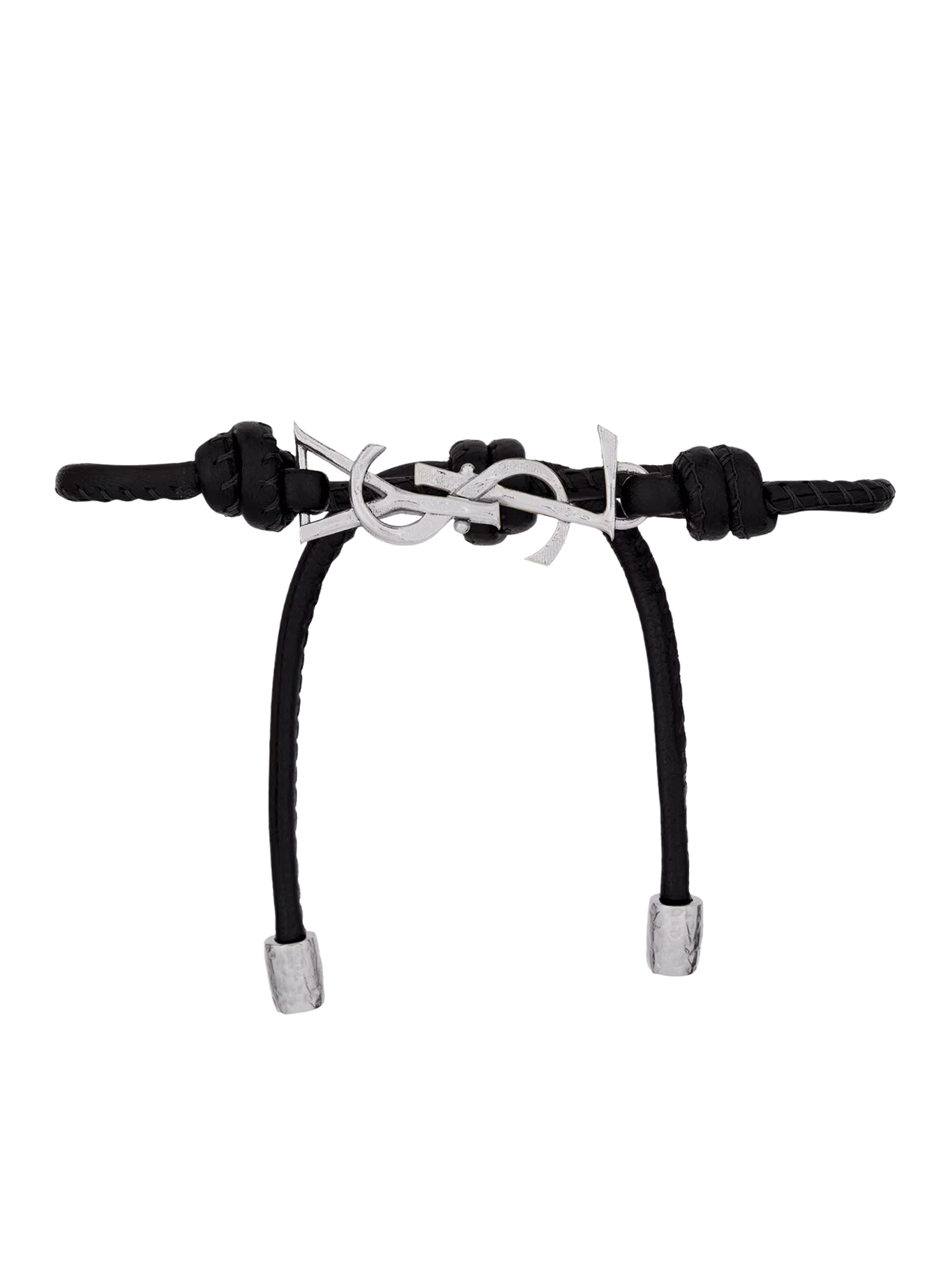 CASSANDRE BRACELET WITH LEATHER CORD 861459AAEKF1000 (Saint Laurent / ブレスレット ) | Saint Laurent (サンローラン)