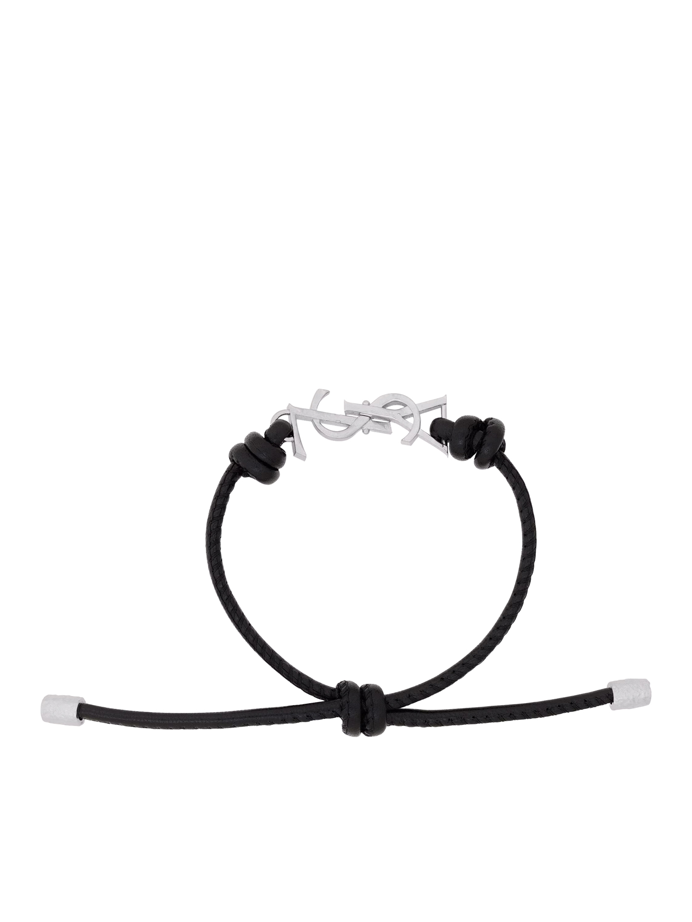 CASSANDRE BRACELET WITH LEATHER CORD 861459AAEKF1000 (Saint Laurent / ブレスレット ) | Saint Laurent (サンローラン)(1)