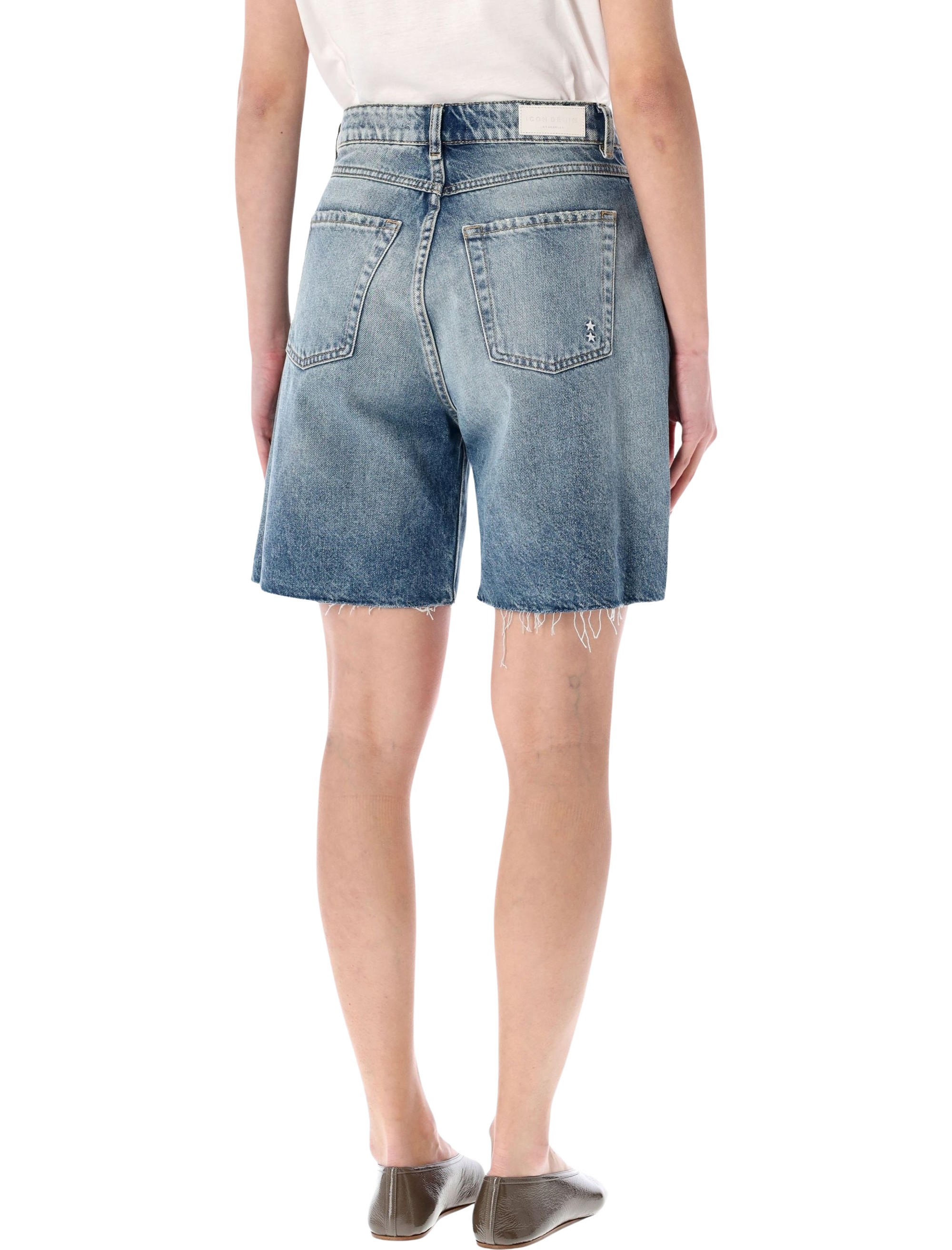 ICON DENIM Shorts LEAID8817SMOKEBLUE (ICON DENIM / ショートパンツ ) | ICON DENIM (アイコン デニム)(1)