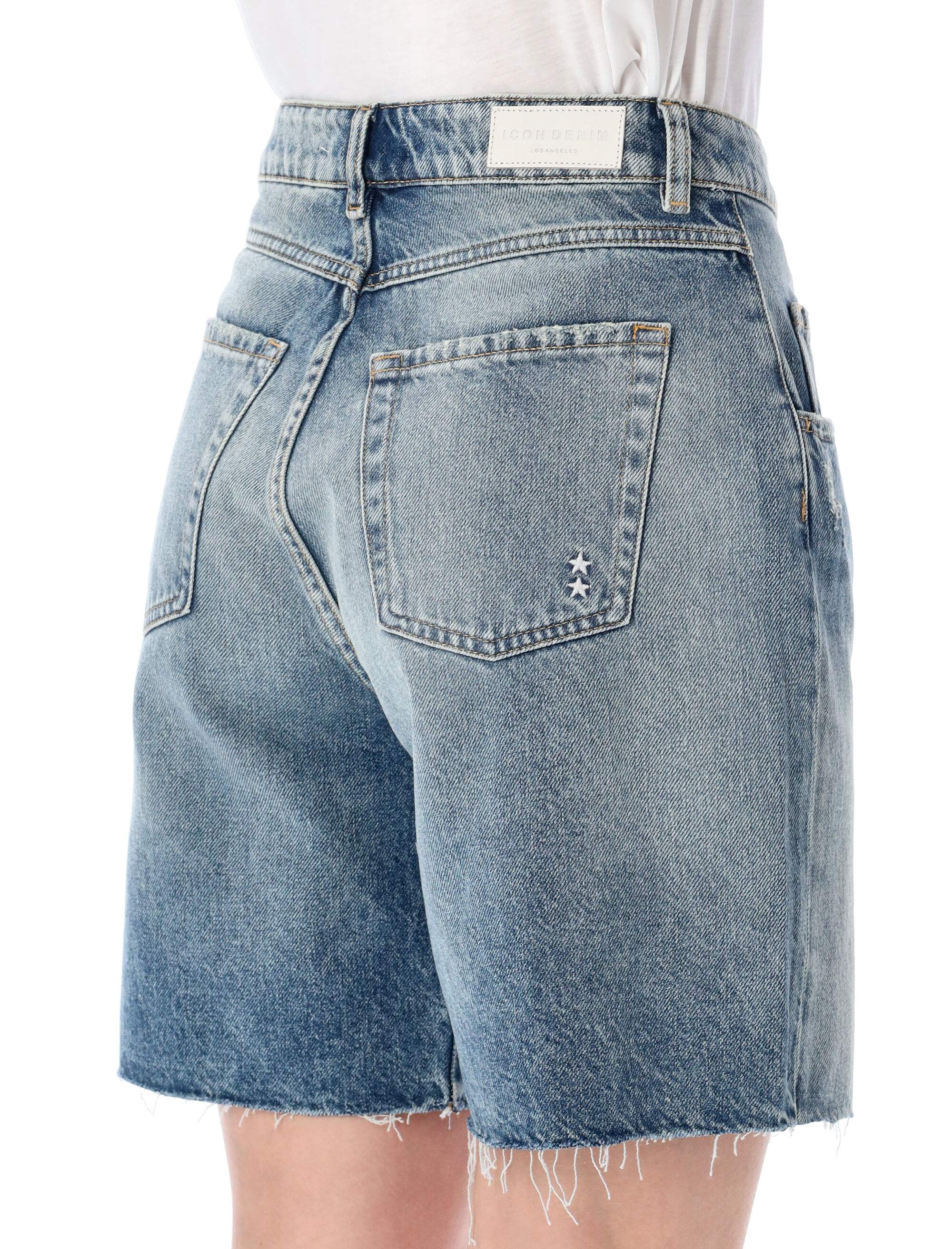 ICON DENIM Shorts LEAID8817SMOKEBLUE (ICON DENIM / ショートパンツ ) | ICON DENIM (アイコン デニム)(2)