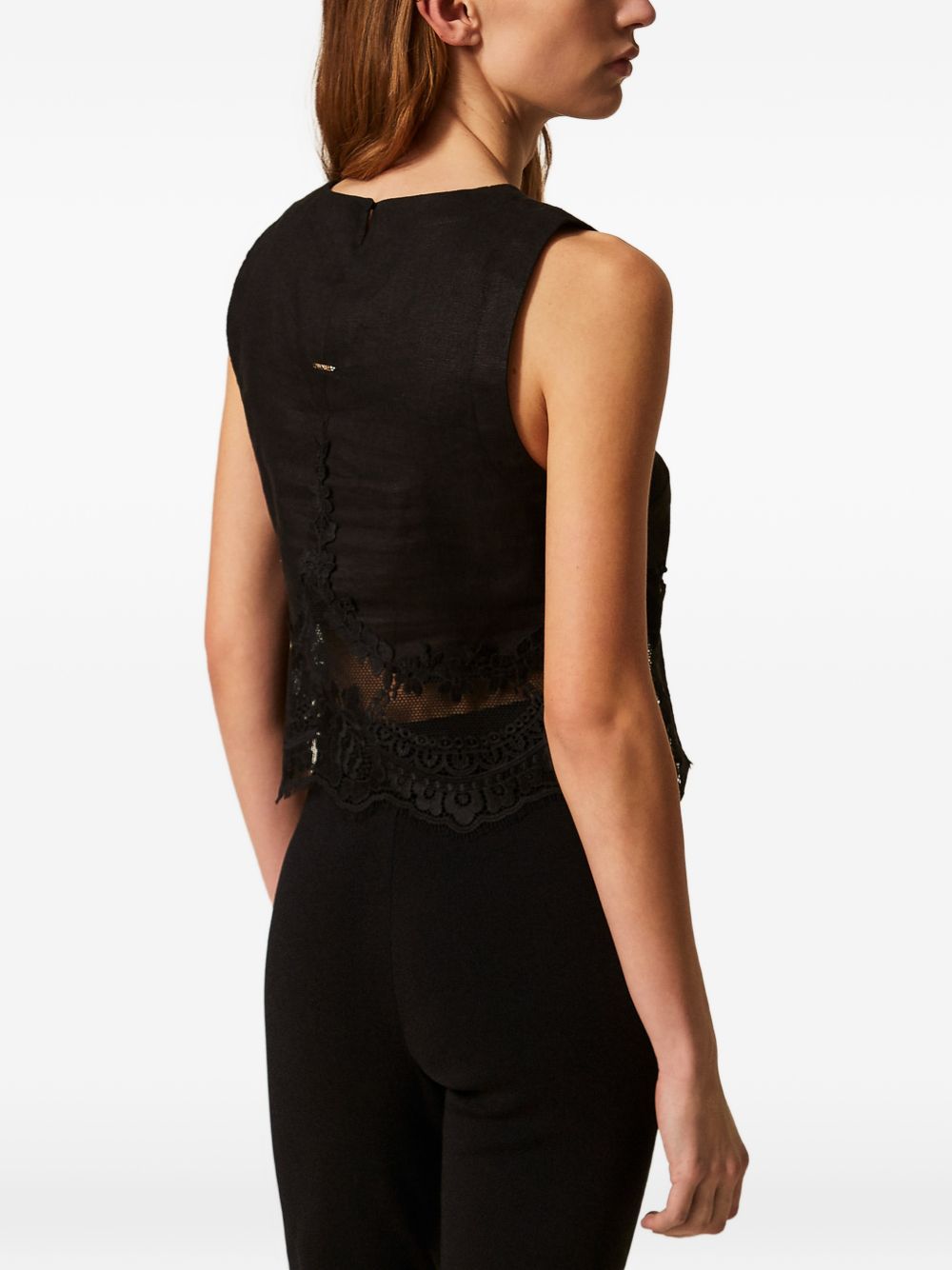 Twin-set Top Black 261TT218200006 (TWINSET / タンクトップ・キャミソール ) | TWINSET (ツインセット)(4)