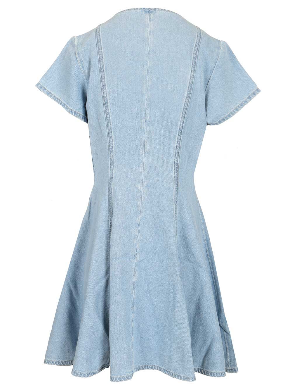 S/S VNECK FLARED DRESS 7U7STE38U71BA (7 for all mankind / ワンピース・ドレス・オールインワン ) | 7 for all mankind (セブンフォーオールマンカインド)(1)