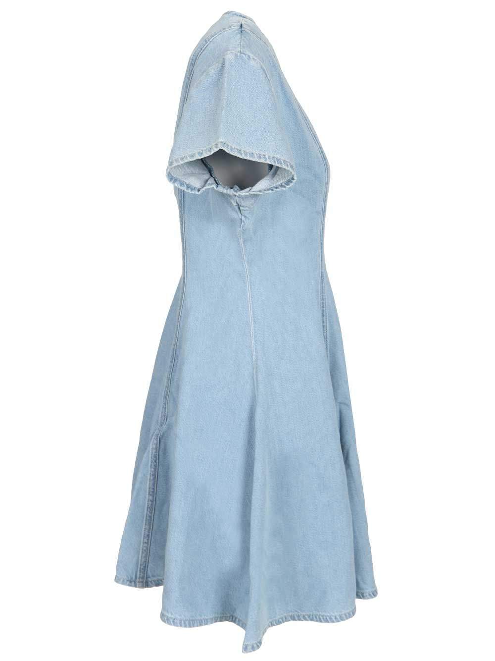 S/S VNECK FLARED DRESS 7U7STE38U71BA (7 for all mankind / ワンピース・ドレス・オールインワン ) | 7 for all mankind (セブンフォーオールマンカインド)(2)