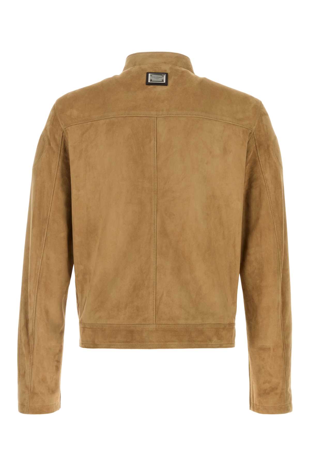 Camel suede jacket G9BWILHULUUA0405 (Dolce & Gabbana / レザー&ファージャケット・コート ) | Dolce & Gabbana (ドルチェガッバーナ)(1)