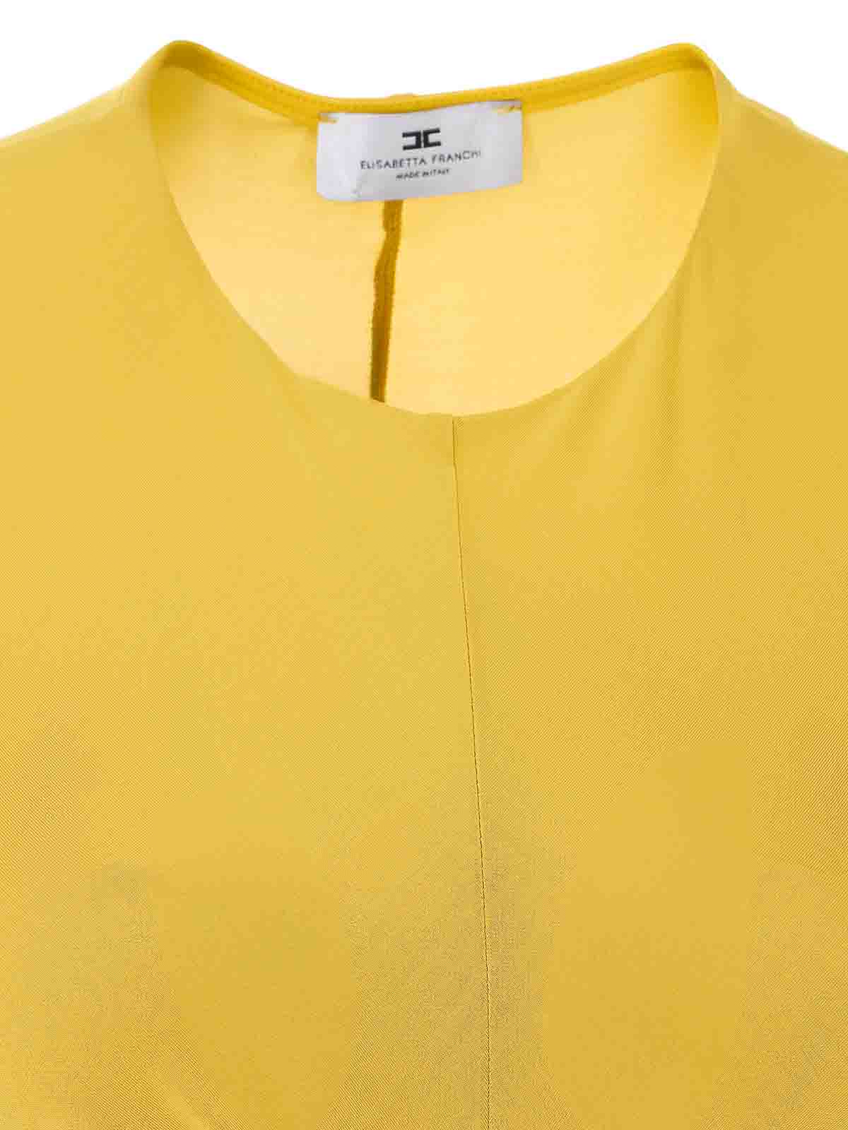 Yellow Top TO03761E2EV4 (Elisabetta Franchi / タンクトップ・キャミソール ) | Elisabetta Franchi (エリザベッタ フランキ)(3)