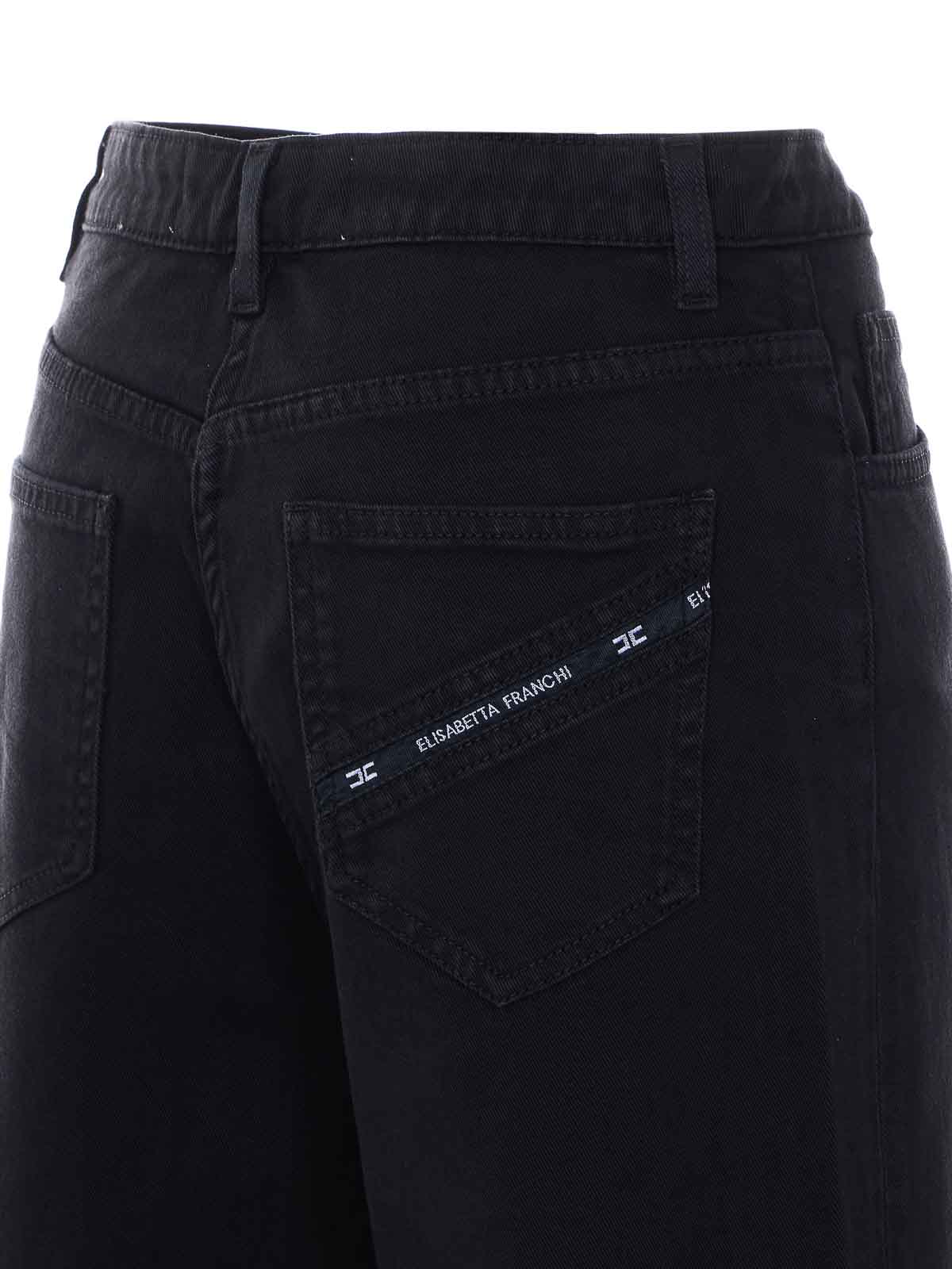 Black Jeans PJ23N61E2110 (Elisabetta Franchi / ジーンズ ) | Elisabetta Franchi (エリザベッタ フランキ)(2)