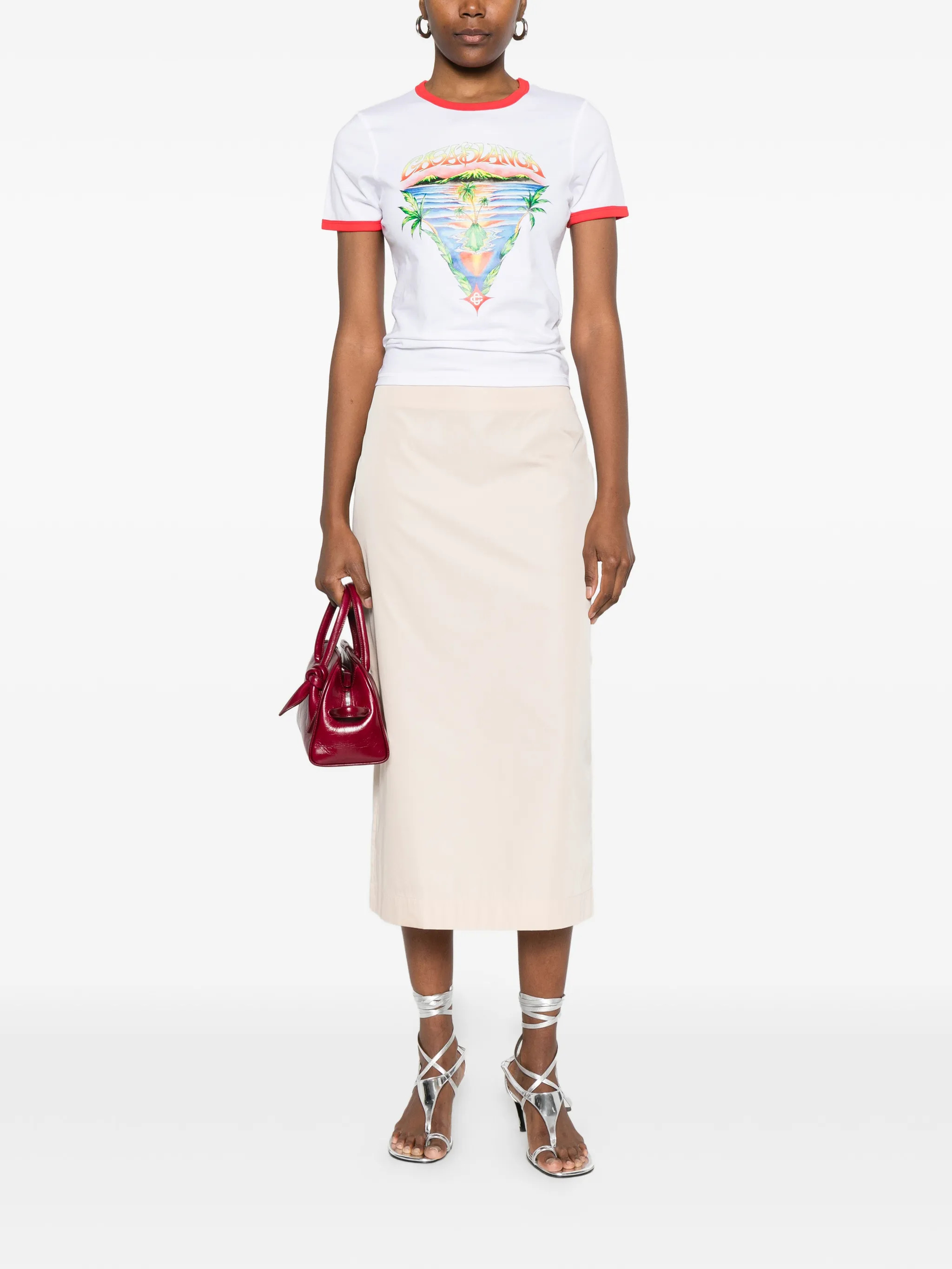 Casablanca T-shirts and Polos White WSP26JTS04902 (Casablanca / Tシャツ・カットソー ) | Casablanca (カサブランカ)(1)