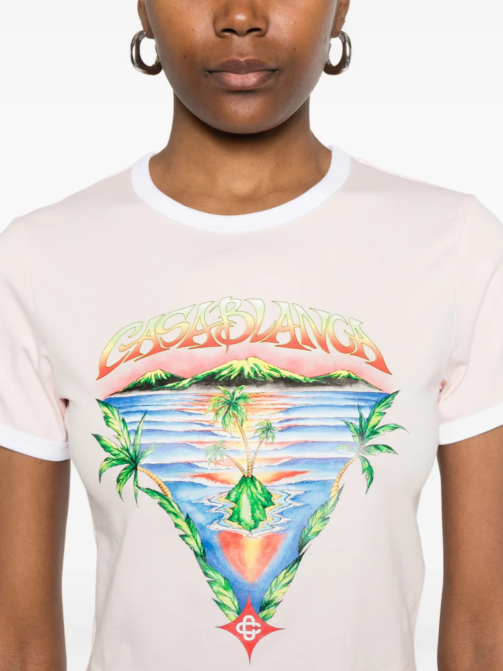 Casablanca T-shirts and Polos Pink WSP26JTS00903 (Casablanca / Tシャツ・カットソー ) | Casablanca (カサブランカ)(4)