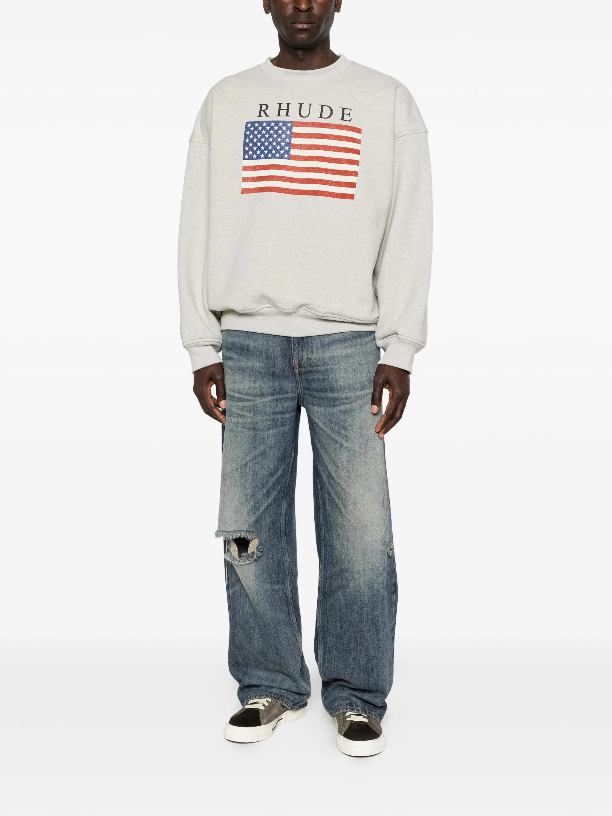 Rhude Sweaters Grey RHPS26ST011033168 (RHUDE / スウェット・フーディー ) | RHUDE (ルード)(1)