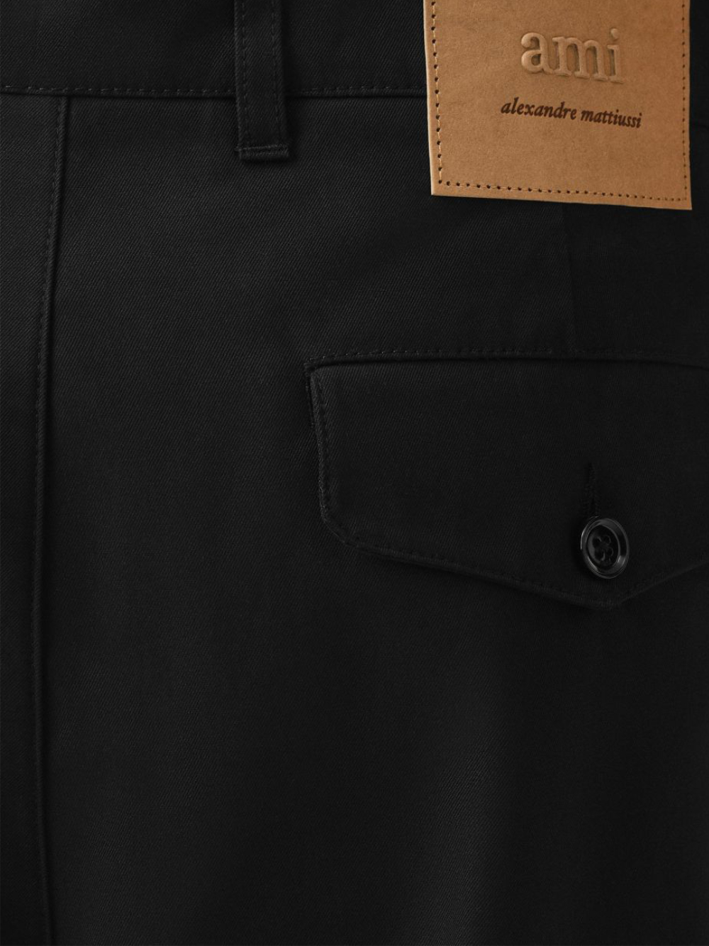 Ami Trousers Black HTR121CO0132001 (AMI Paris / パンツ ) | AMI Paris (アミパリス)(2)