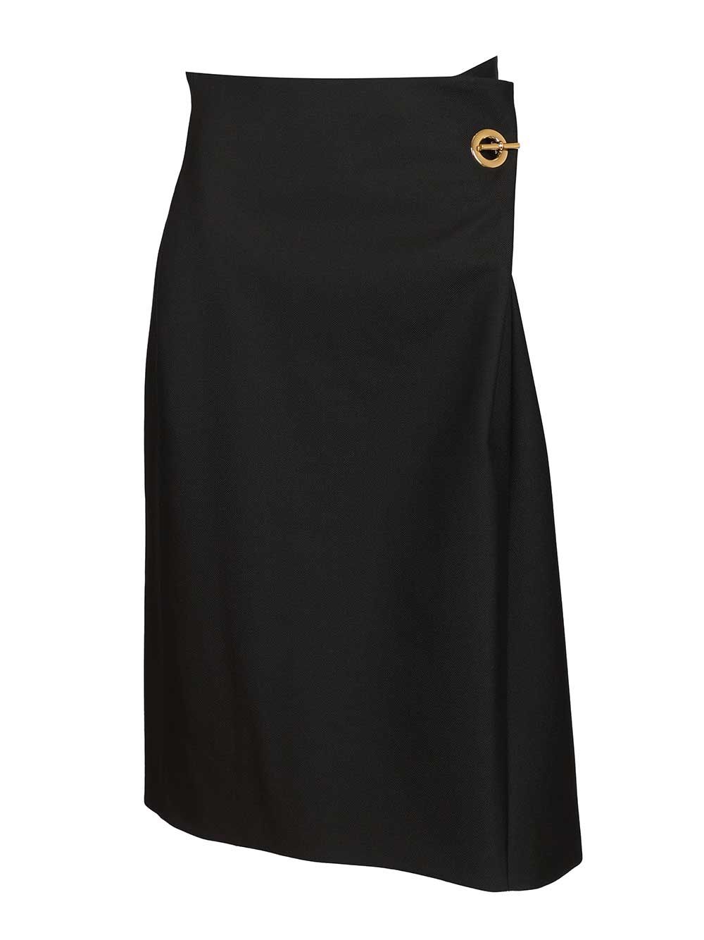 SKIRT MIDI WOOL AND MOHAIR GABARDINE WITH CHAIN RJ081523K38NO (CELINE / スカート ) | CELINE (セリーヌ)